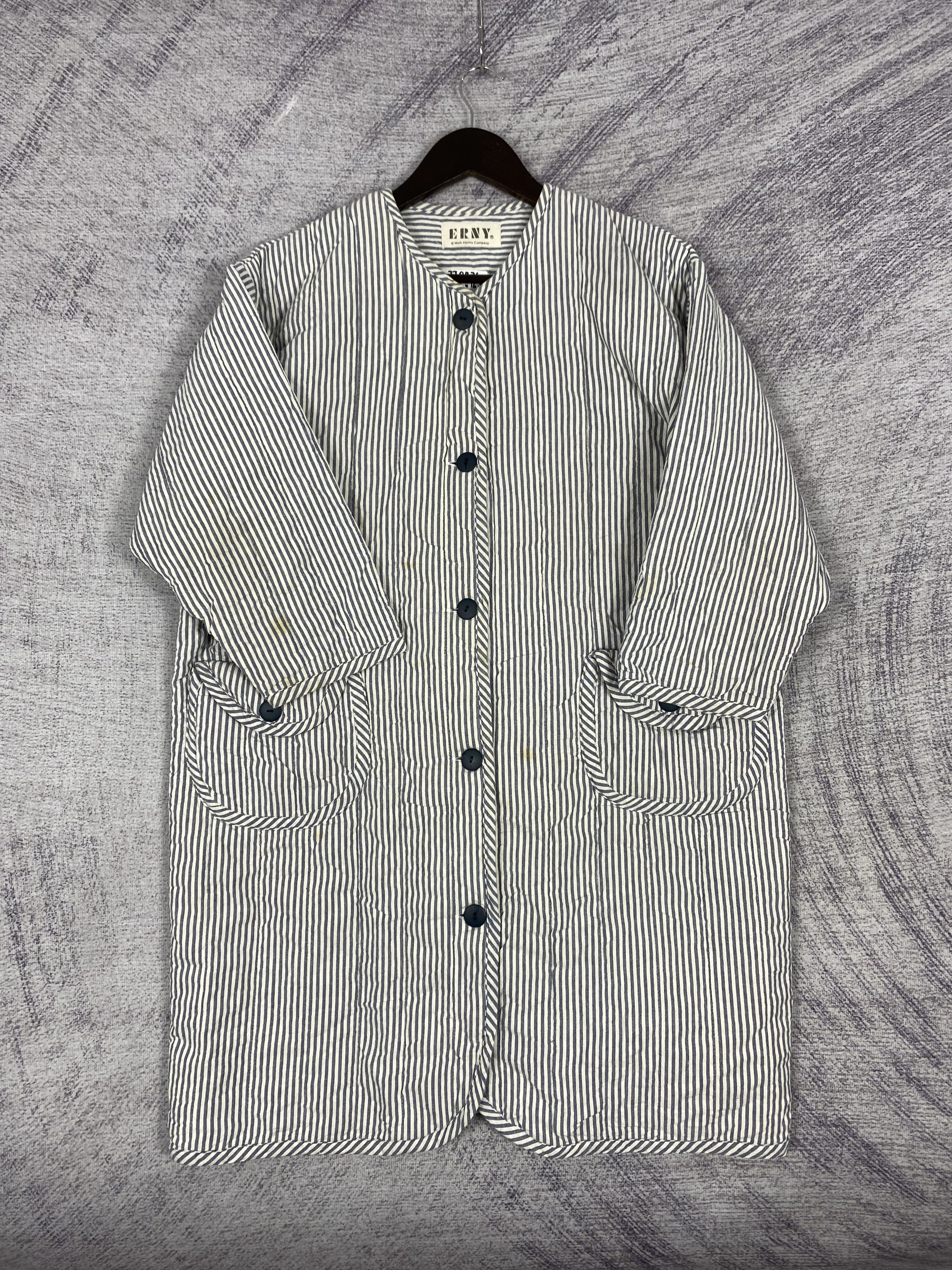Disney Vintage Erny Mickey Mouse x Disney Striped Chore Coat Jacket Size US M / EU 48-50 / 2 - 5 Thumbnail
