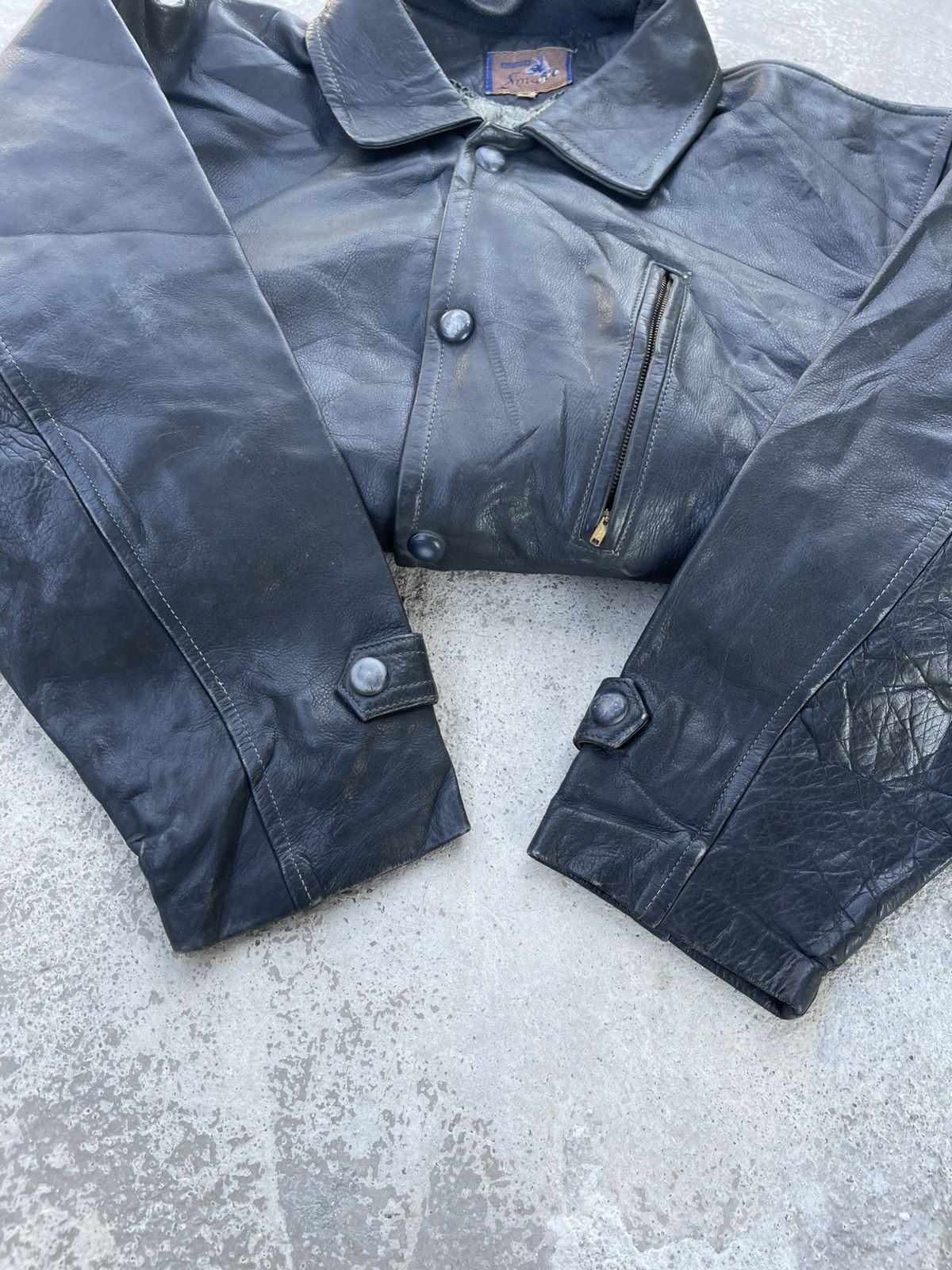 Genuine Leather × Japanese Brand 🔥Vintage 80s Superior Smart Genuine Leather Jacket Size US M / EU 48-50 / 2 - 12 Thumbnail