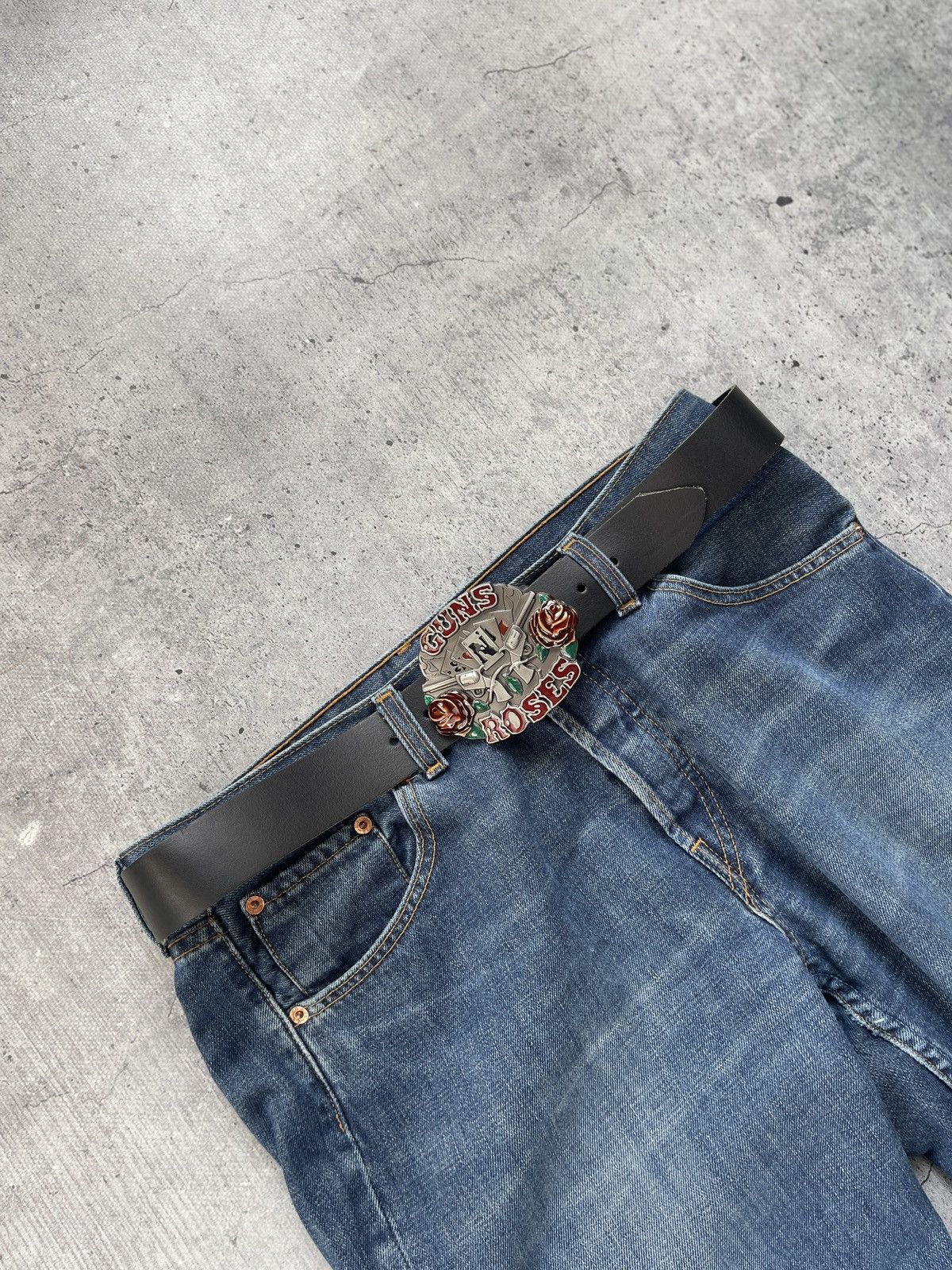 Japanese Brand Gans N’ Roses Belt Y2K Leather Size ONE SIZE - 4 Thumbnail