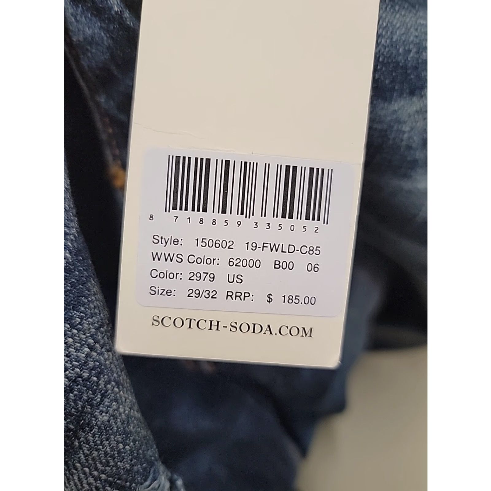 Scotch & Soda NWT Scotch & Soda Jeans Womens 29x32 Blue Bandit Slim Tapered Bandit Boyfriend Jeans Women Distressed Regular Medium Wash Blue Womens Size 29" - 7 Thumbnail