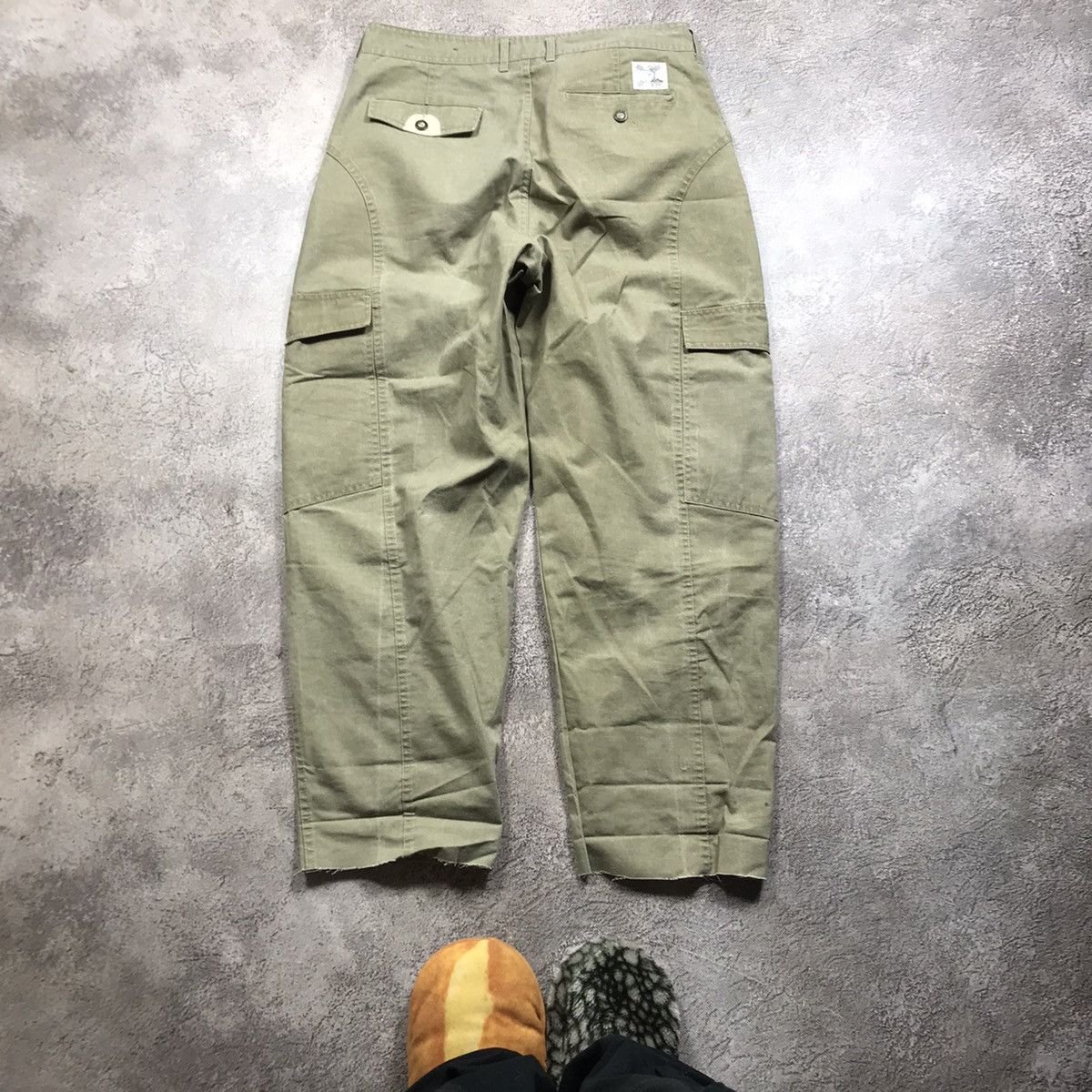 Vintage Vintage Y2K Baggy Cargo Pants Distressed Streetwear Khaki 36 Size US 36 / EU 52 - 6 Thumbnail
