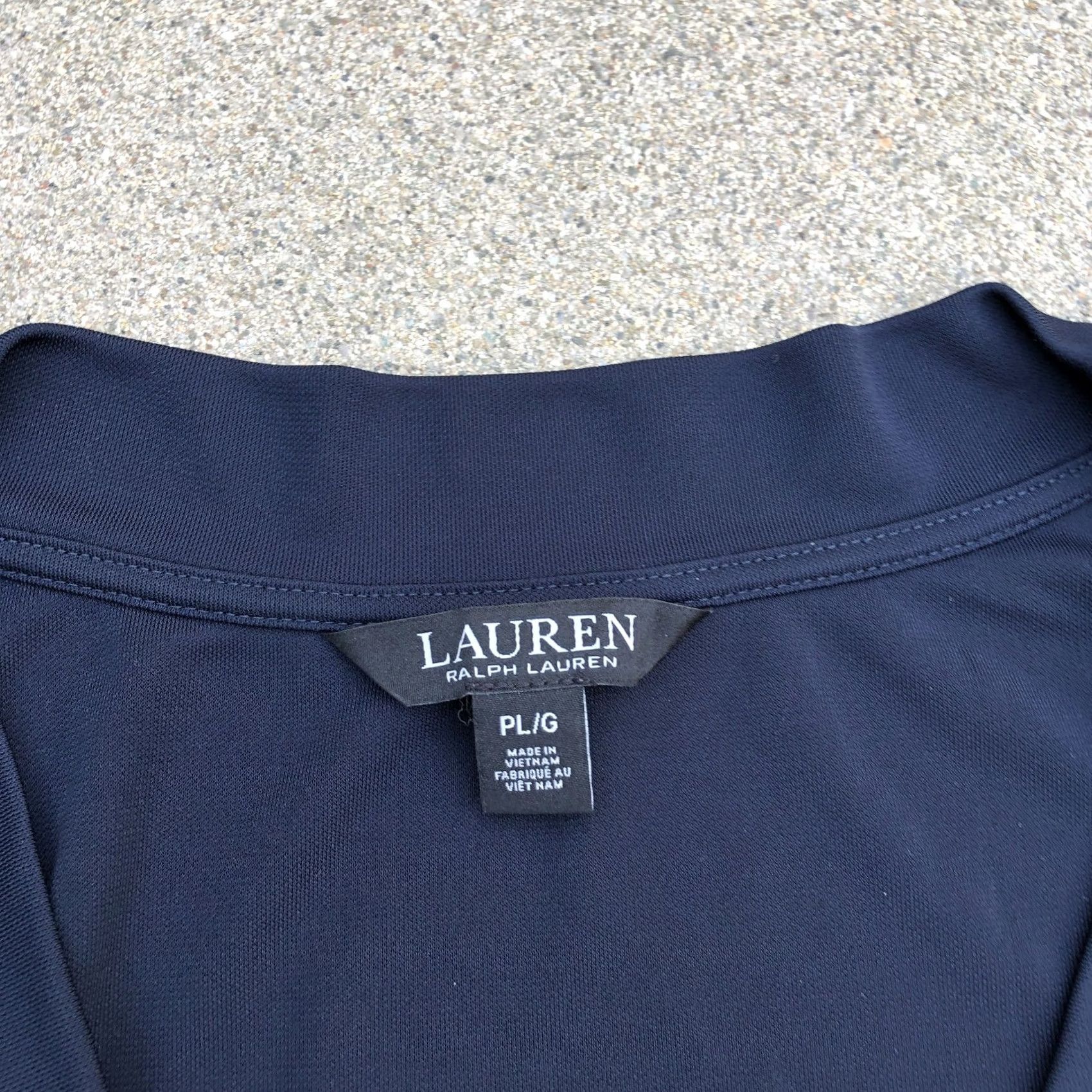Ralph Lauren LAUREN RALPH LAUREN Blouse Top Shirt PL Women's Black Long Sleeve Wrap Shirt Size L / US 10 / IT 46 - 3 Thumbnail