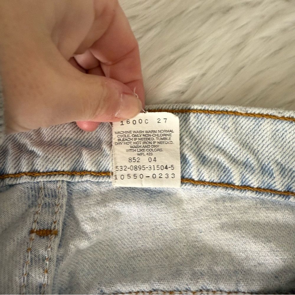 Levi's Vintage Clothing Levi’s 550 Relaxed Fit Taper Women’s Vintage 1990’s Jeans 7 Size 26" / US 2 / IT 38 - 6 Thumbnail