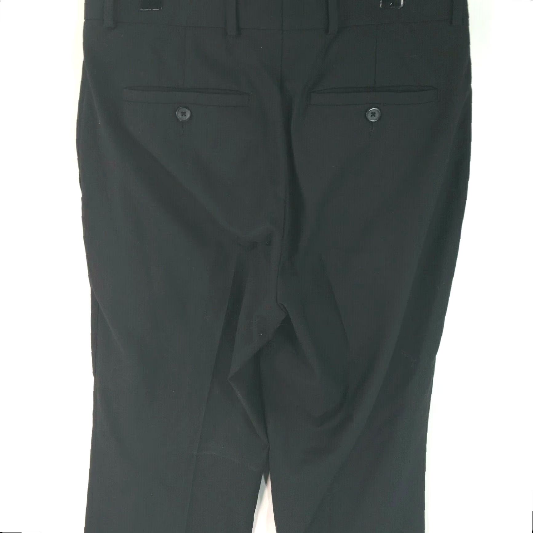 Kenneth Cole KENNETH COLE REACTION Dress Pants Mens 32 X 30 Black Straight Leg Mid Rise Shirt Size US 32 / EU 48 - 4 Thumbnail