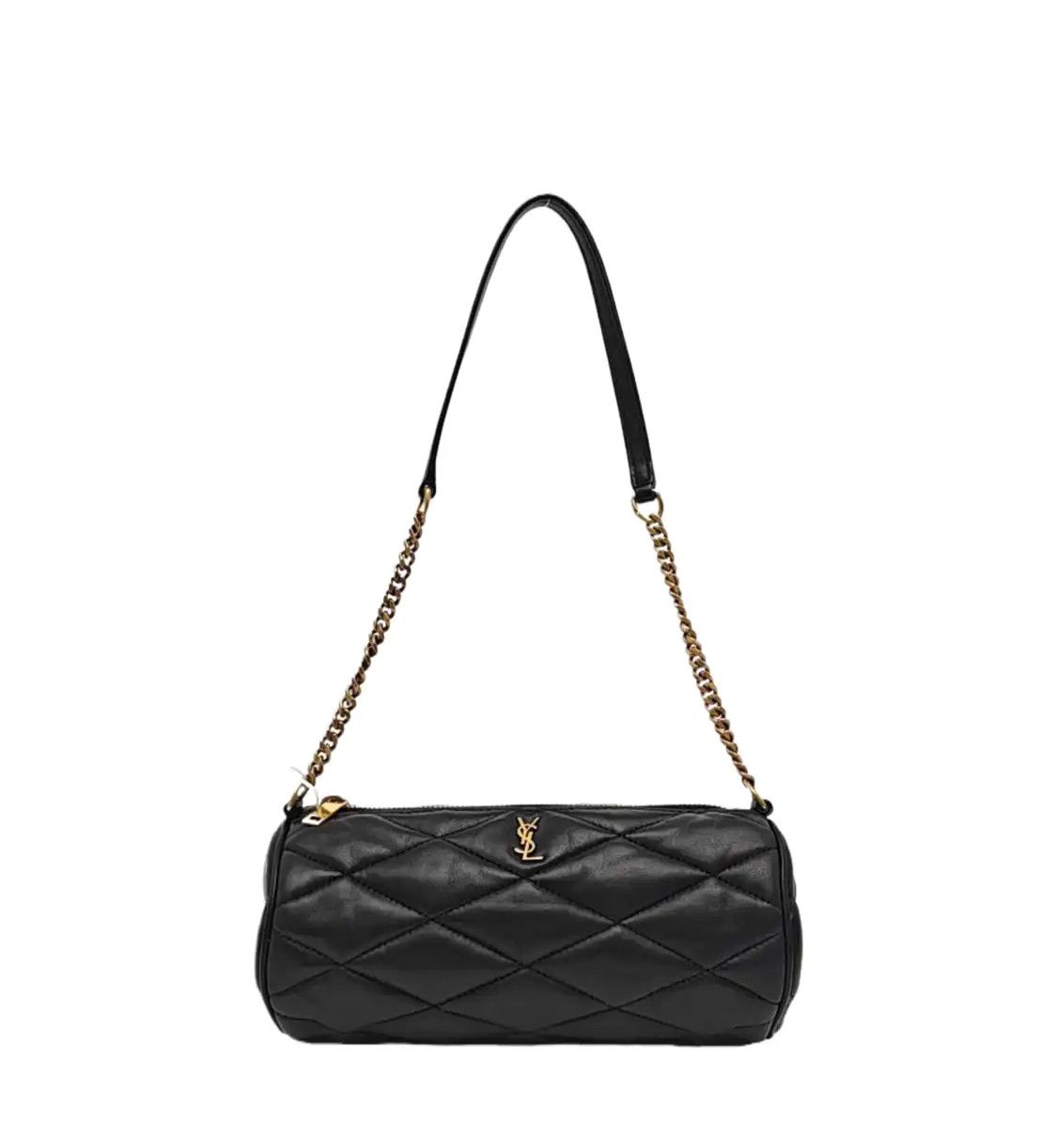 Saint Laurent Paris Saint Laurent Paris YSL black sheepskin quilted handbag gold hardware Size ONE SIZE - 1 Thumbnail