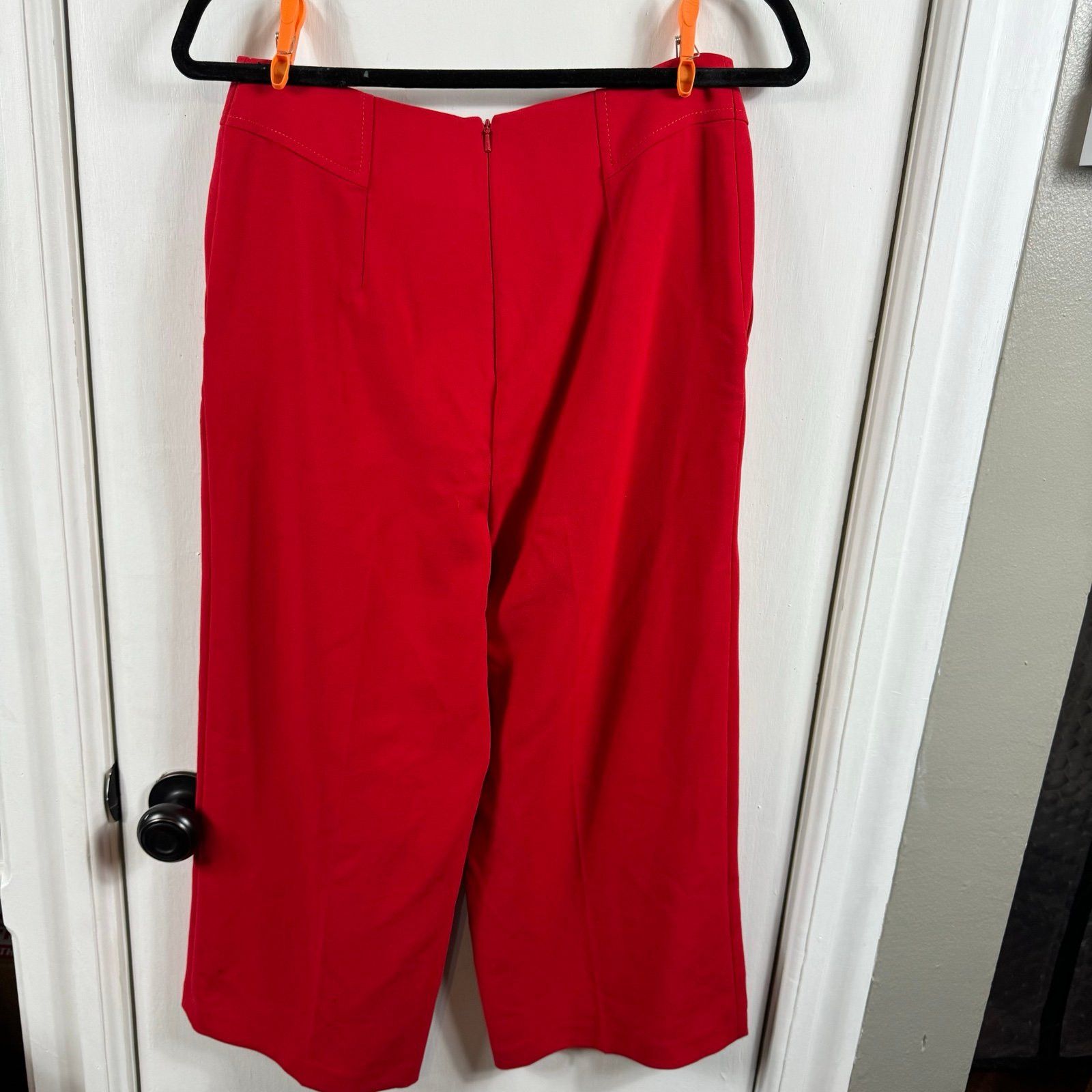 Karen Millen KAREN MILLEN Seam Detail Cropped Wide Leg Trousers Size 32" / US 10 / IT 46 - 7 Thumbnail