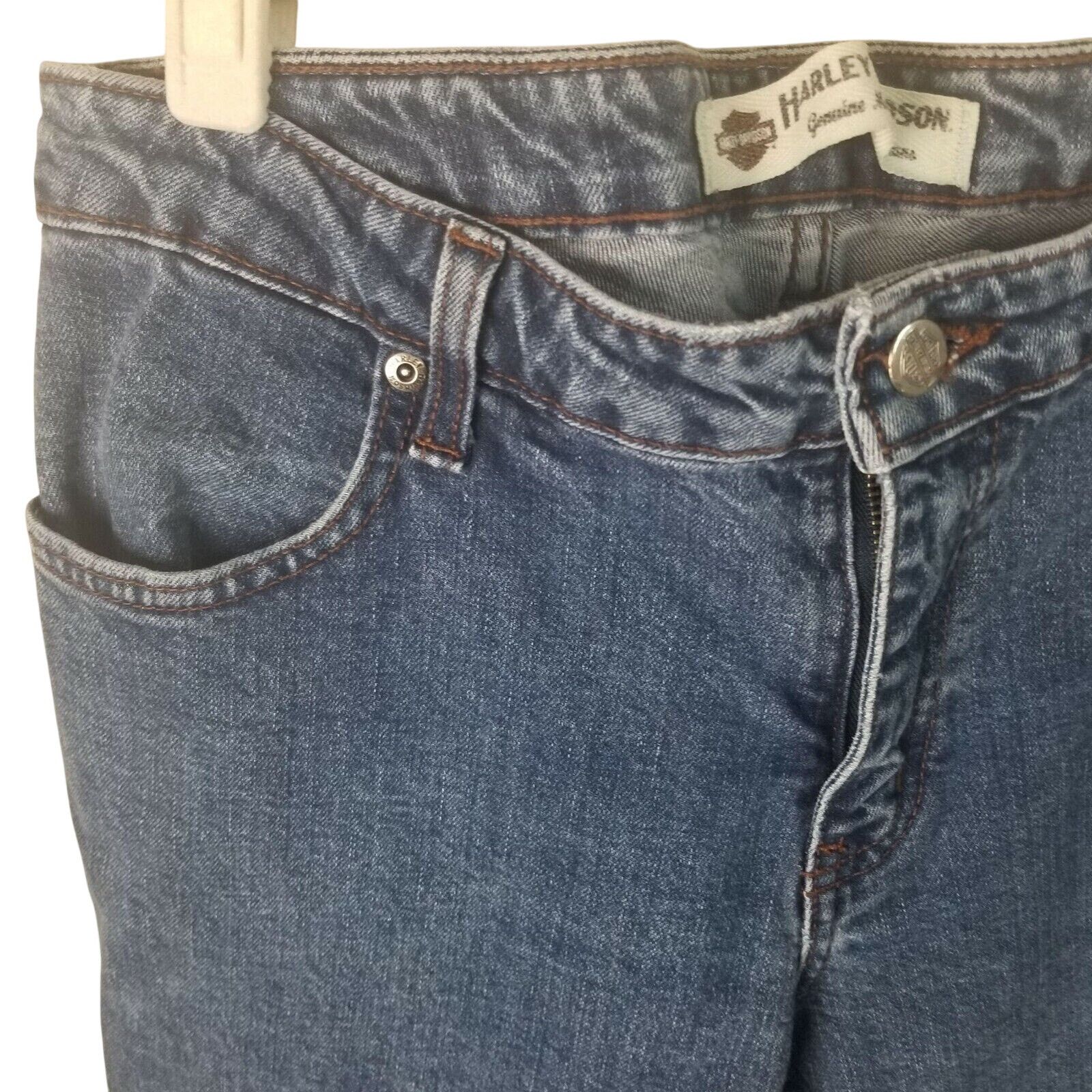 Harley Davidson Harley Davidson Womens Bootcut Jeans Size 10L Moto Casual Size 32" / US 10 / IT 46 - 3 Thumbnail