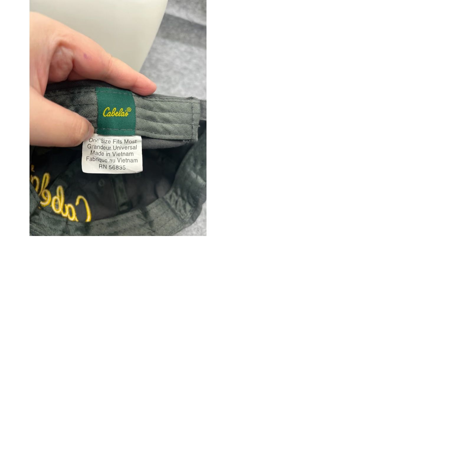 Vintage Cabela's Hat Cap One Size Adult Gray 100% Cotton Hunt Fish Camp Size ONE SIZE - 9 Thumbnail