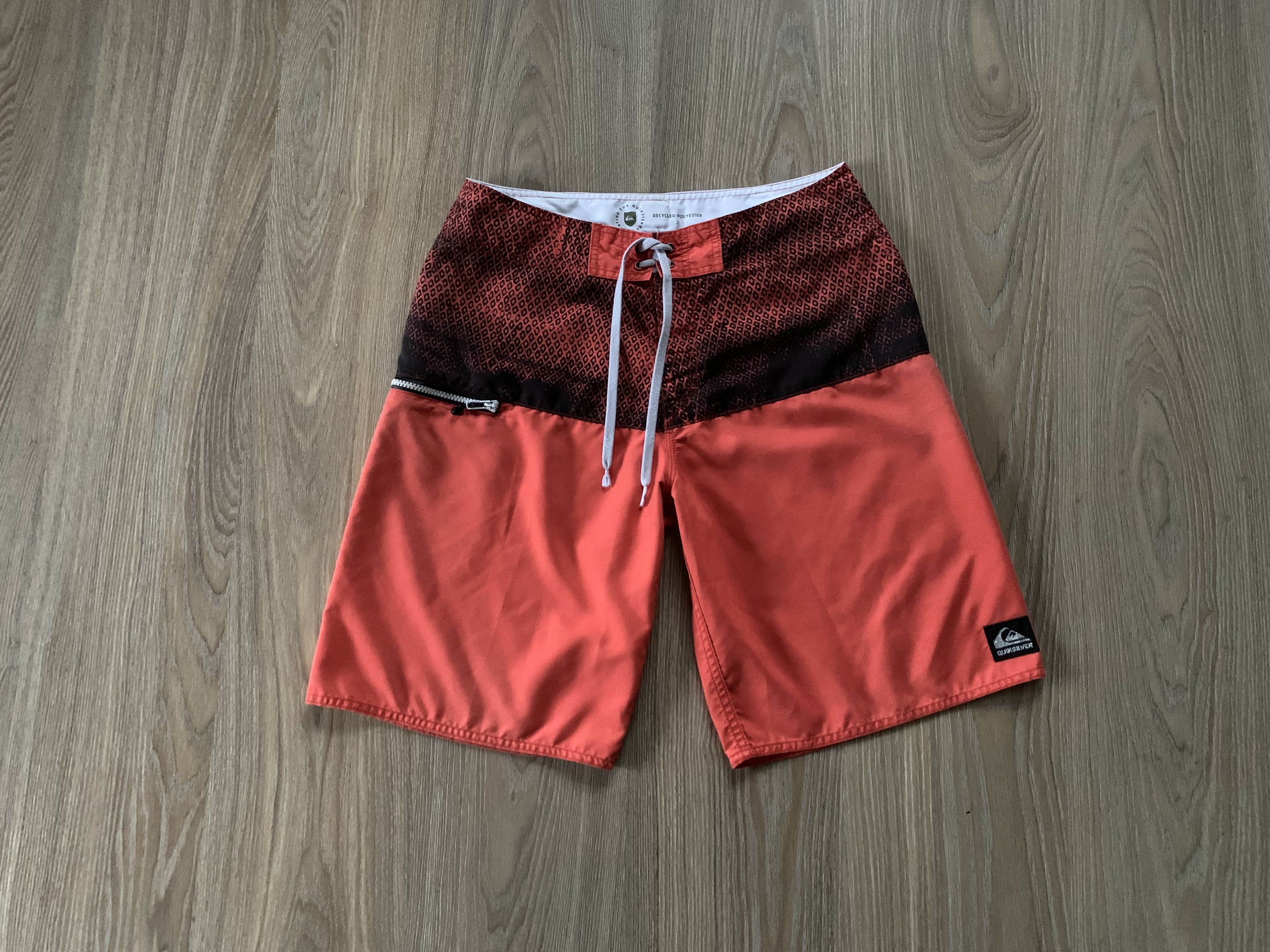Quicksilver × Vintage Quicksilver Beach Swim Shorts Size US 31 - 1 Thumbnail