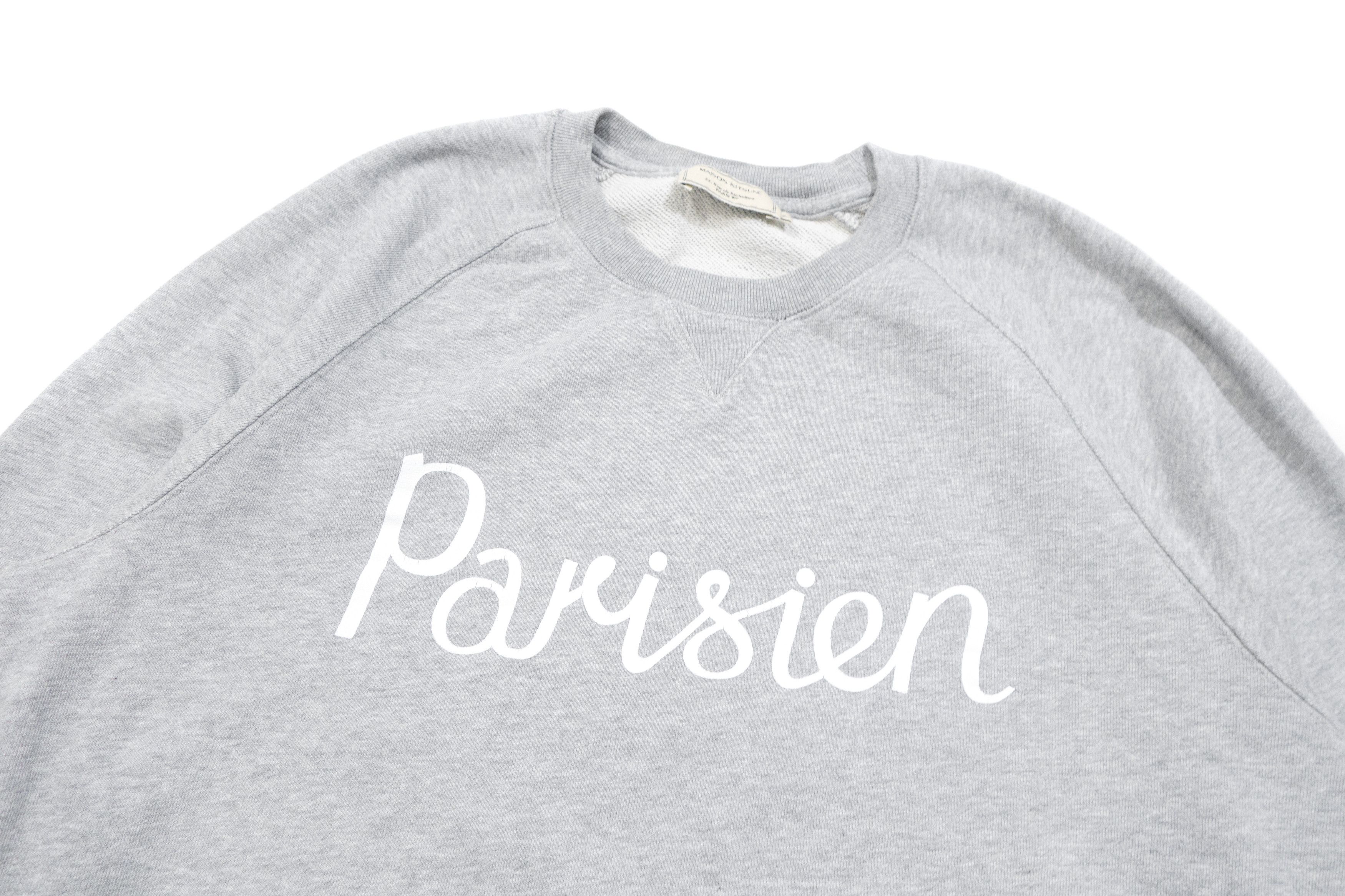 Maison Kitsune Parisien Logo Melange Crewneck Sweatshirt Size US M / EU 48-50 / 2 - 3 Thumbnail