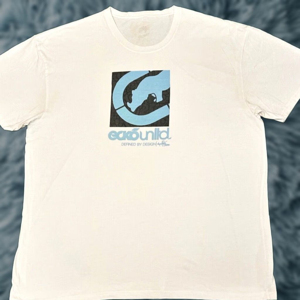 Ecko Unltd. VINTAGE Ecko Unltd Classic Logo Shirt Mens XXL White 90s Grunge Hip Hop Punk Skater Y2k Logo Mens Size US XXL / EU 58 / 5 - 1 Thumbnail