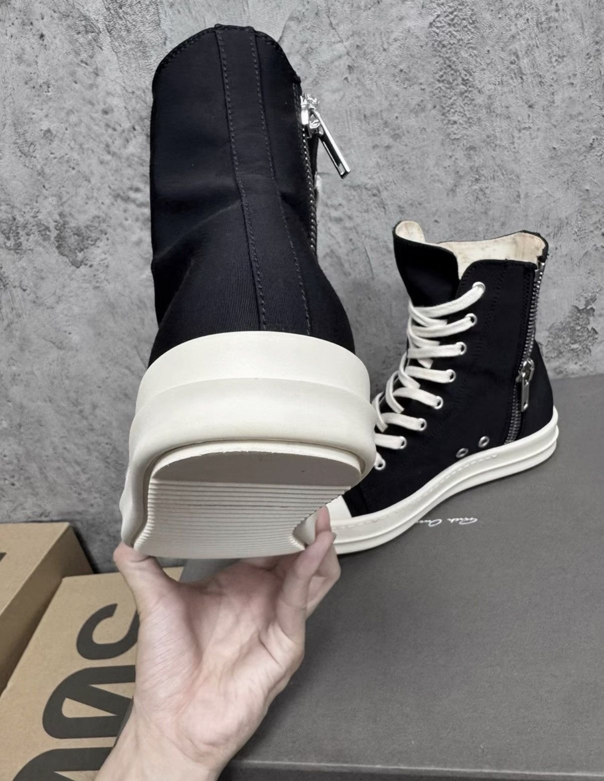 Rick Owens Rick Owens DRKSHDW High Top Ramones K37 Size US 6 / IT 36 - 4 Thumbnail