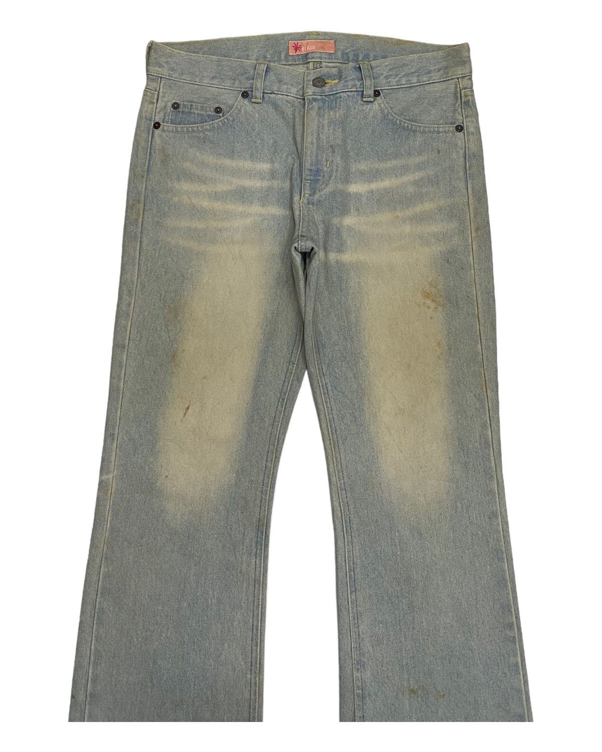 Hysteric Glamour FLARE JEANS🔥RUSTY BOOTCUT FLARE DENIM JEANS DISTRESSED Size US 32 / EU 48 - 3 Thumbnail