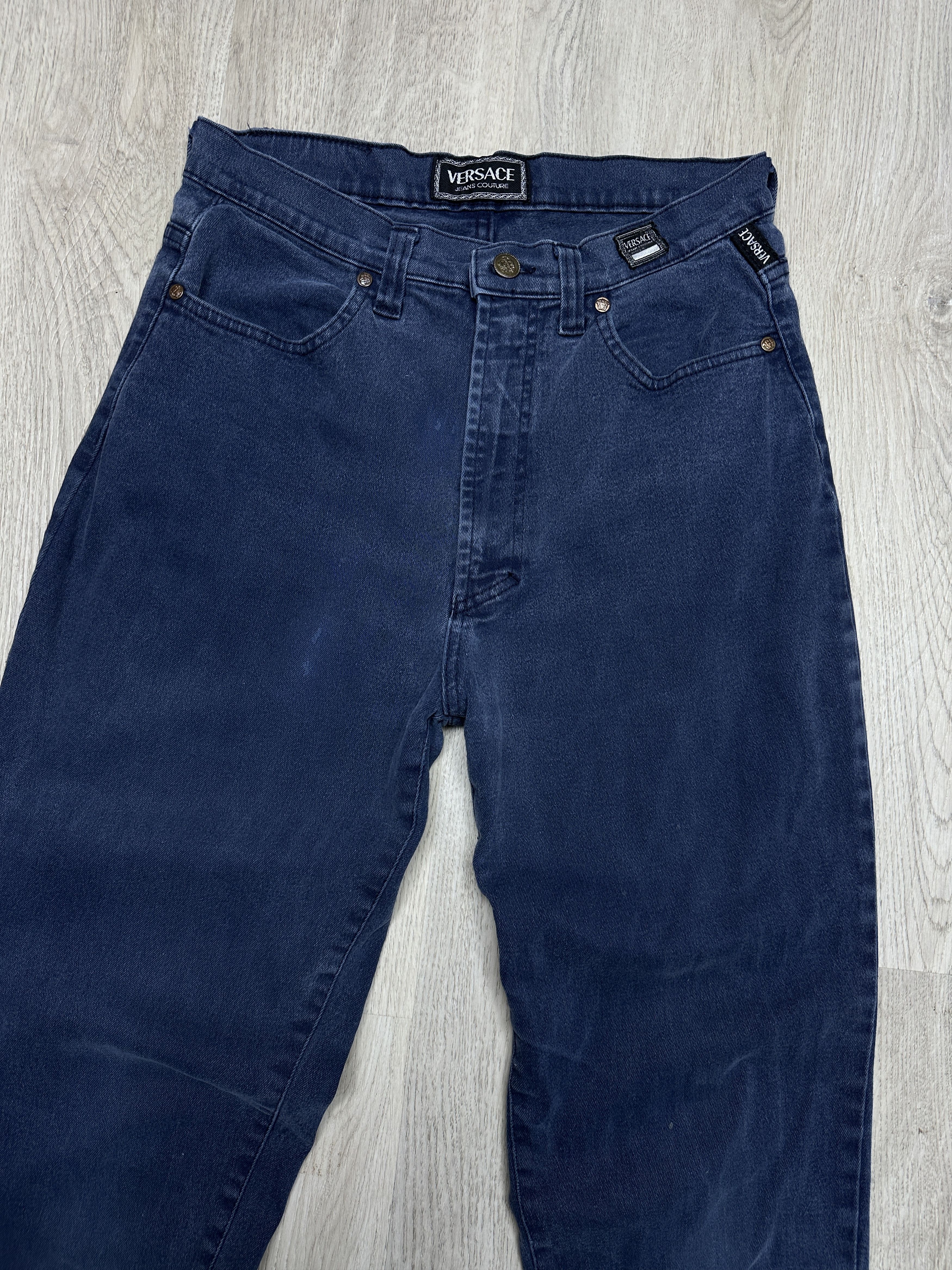 Versace Jeans Couture Versace Jeans Couture 90s Vintage Distressed Denim Pants Size US 31 - 6 Thumbnail