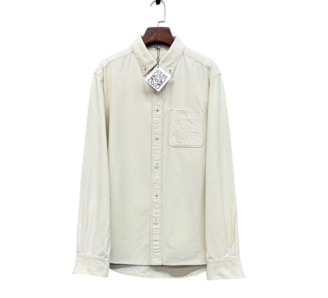 Loewe Loewe Anagram Embroidered Pocket Shirt US S Size US S / EU 44-46 / 1 - 1 Thumbnail