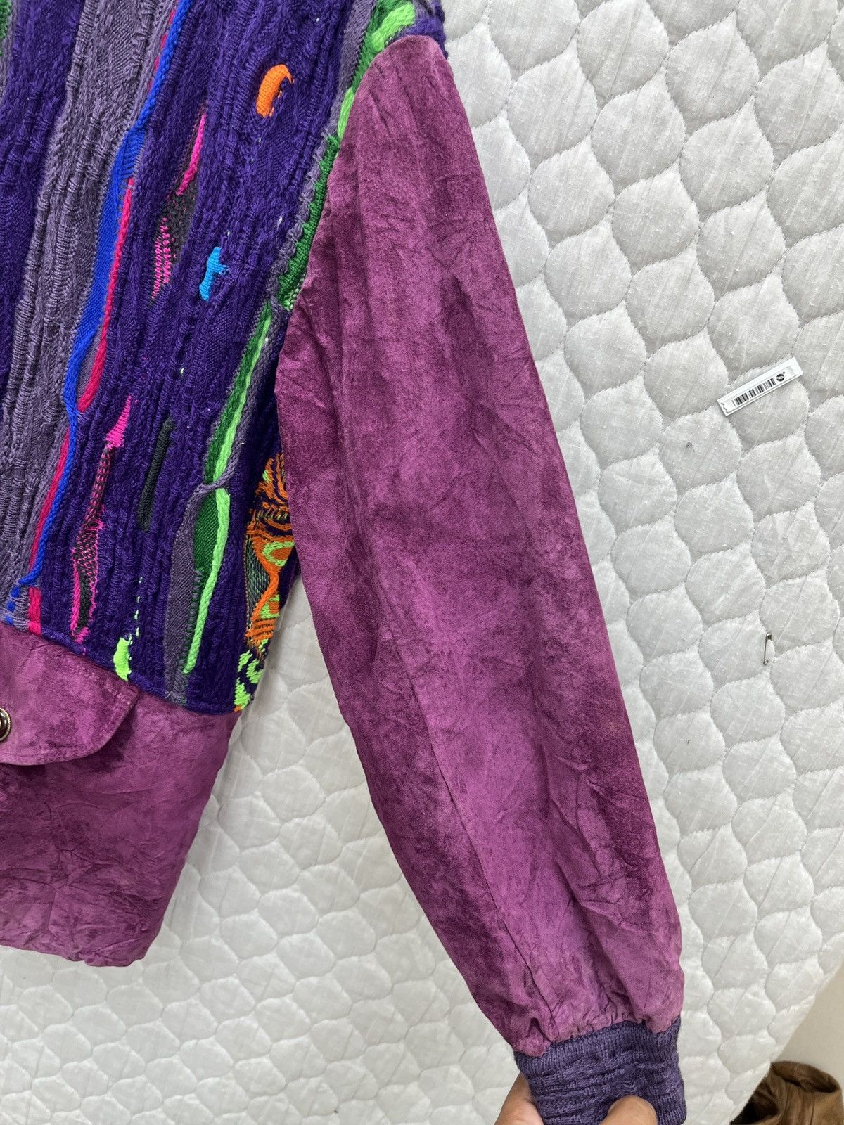 Coogi 🔥🔥🔥STEALS COOGI MULTICOLOUR KNIT + LEATHER JACKET Size US M / EU 48-50 / 2 - 18 Thumbnail