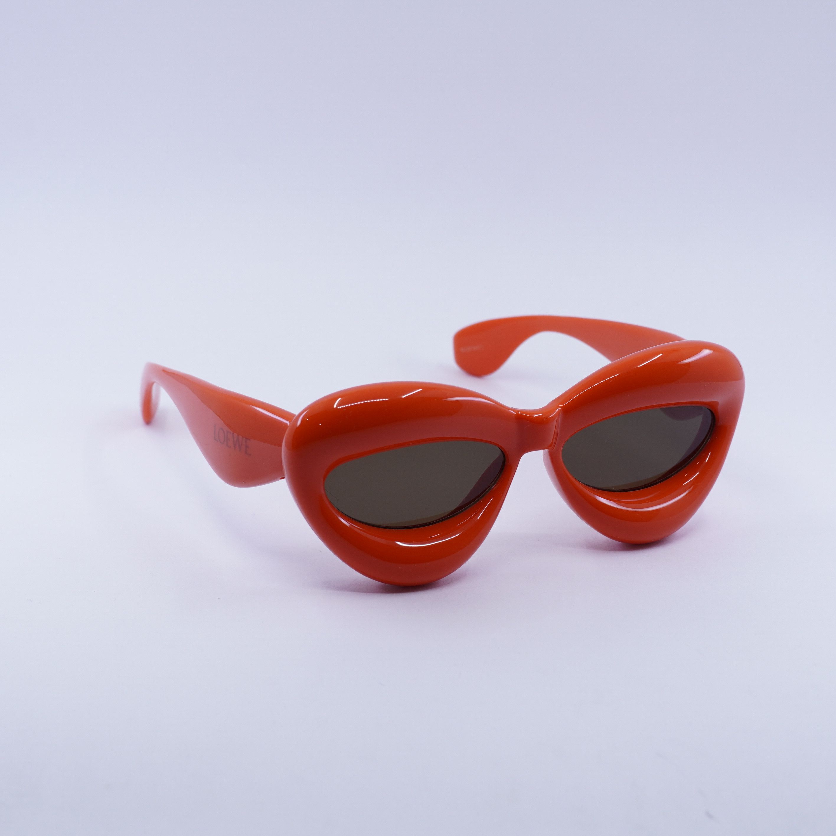Loewe Loewe LW40097I 42E Sunglasses Orange Cat Eye Frame Size ONE SIZE - 8 Thumbnail