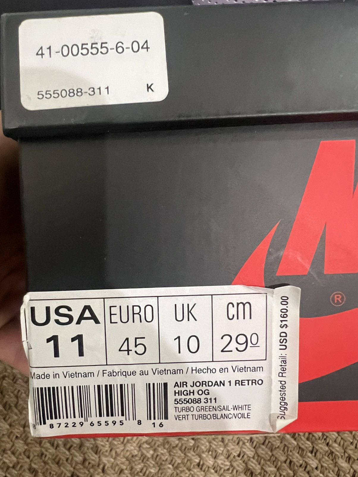 Jordan Brand Jordan 1 Turbo Green High 2018 Size US 11 / EU 44 - 9 Thumbnail