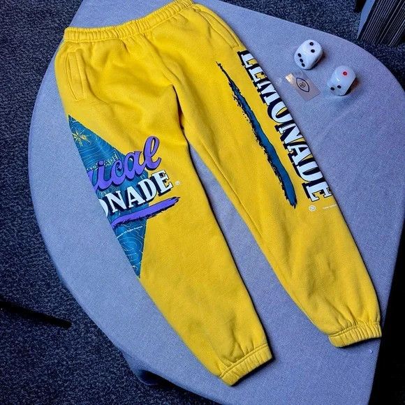 Lyrical Lemonade Lyrical Lemonade 2020 Joggers – Yellow – Size M Size US 30 / EU 46 - 1 Thumbnail