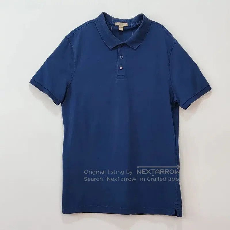 Burberry Burberry Men's Navy Cotton Polo. Size US L / EU 52-54 / 3 - 1 Thumbnail