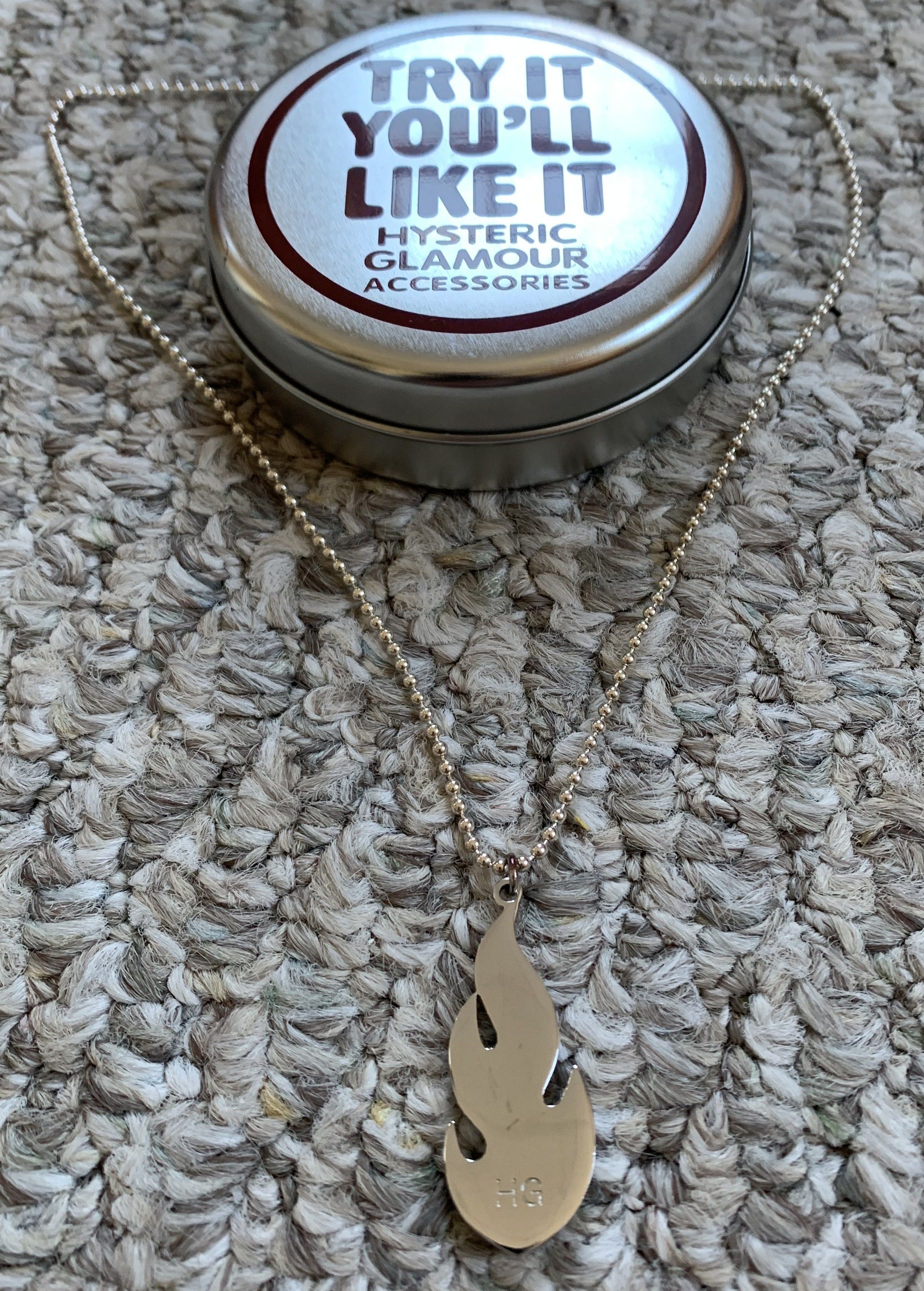 Hysteric Glamour × Swarovski Hysteric Glamour Sterling Silver Swarovski Flame Necklace Size ONE SIZE - 5 Thumbnail