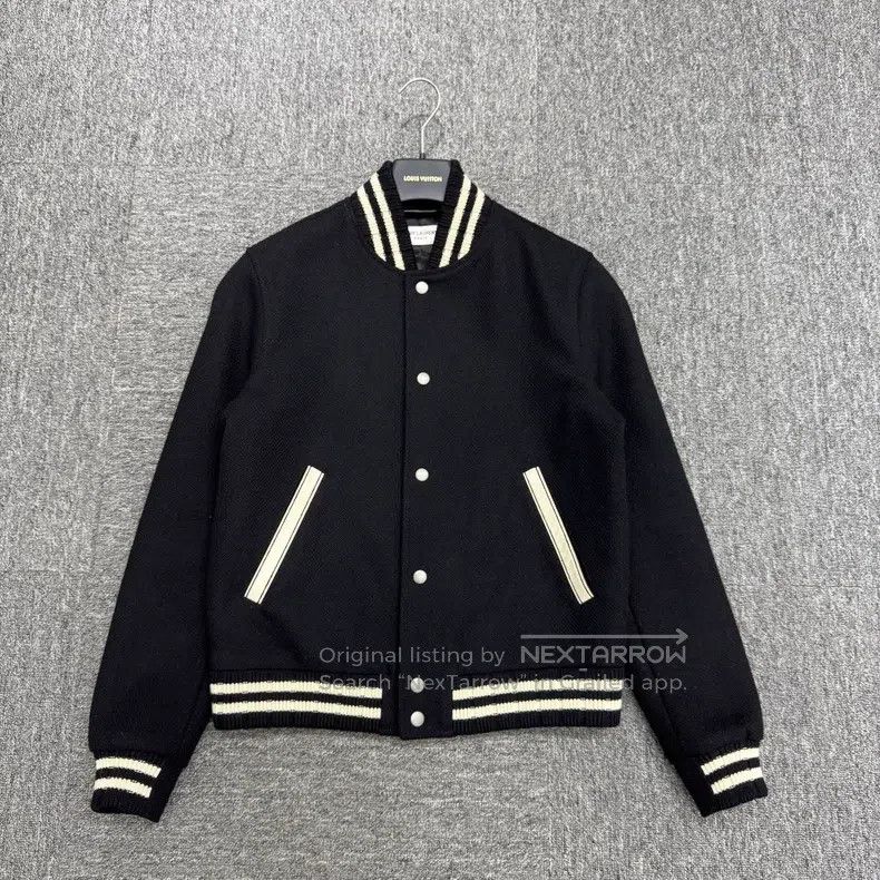 Saint Laurent Paris Saint Laurent Paris Cowhide letter wool baseball jacket Size US S / EU 44-46 / 1 - 1 Thumbnail
