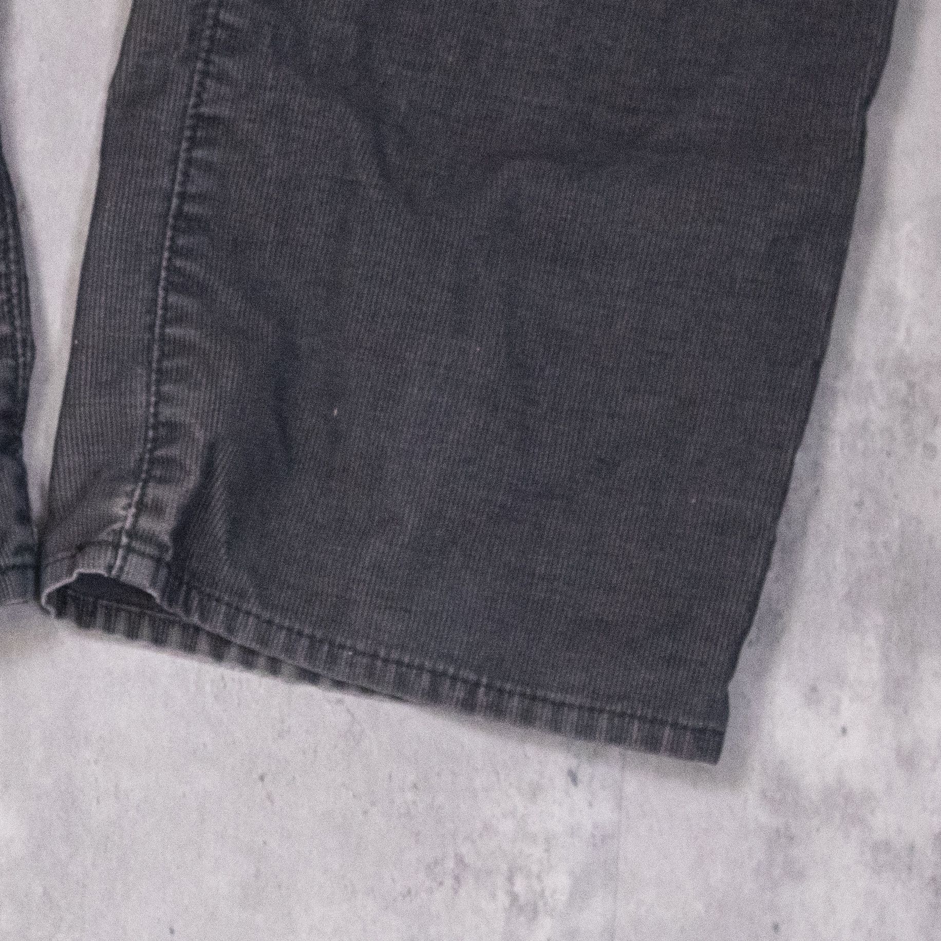 Calvin Klein × Vintage Y2K 2000's Calvin Kelin Relaxed Baggy Wide Corduroy Pant's Size US 37 - 6 Thumbnail