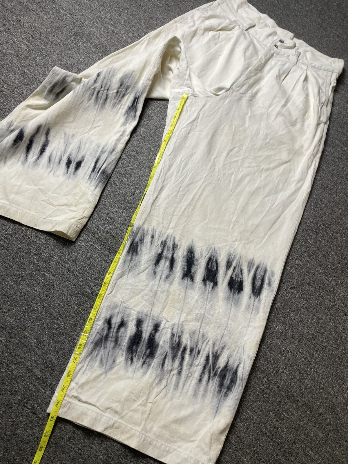 Japanese Brand × Vintage AIVER Brand Fashion Tie Dye Wide Leg Jeans (111) Size US 32 / EU 48 - 7 Thumbnail