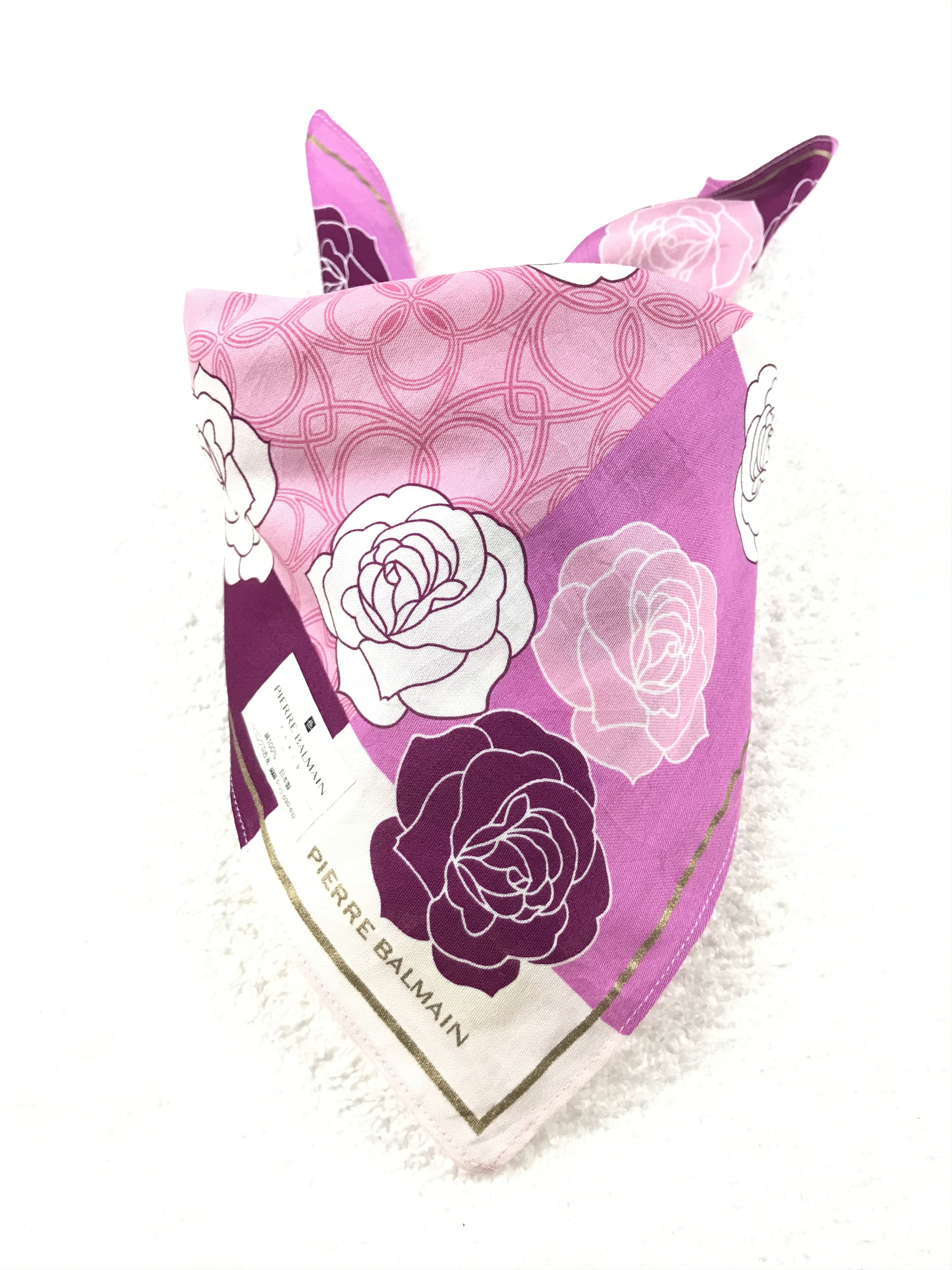 Designer × Pierre Balmain × Vintage Vintage Pierre Balmain Bandana Neckerchief Handkerchief Size ONE SIZE - 3 Thumbnail
