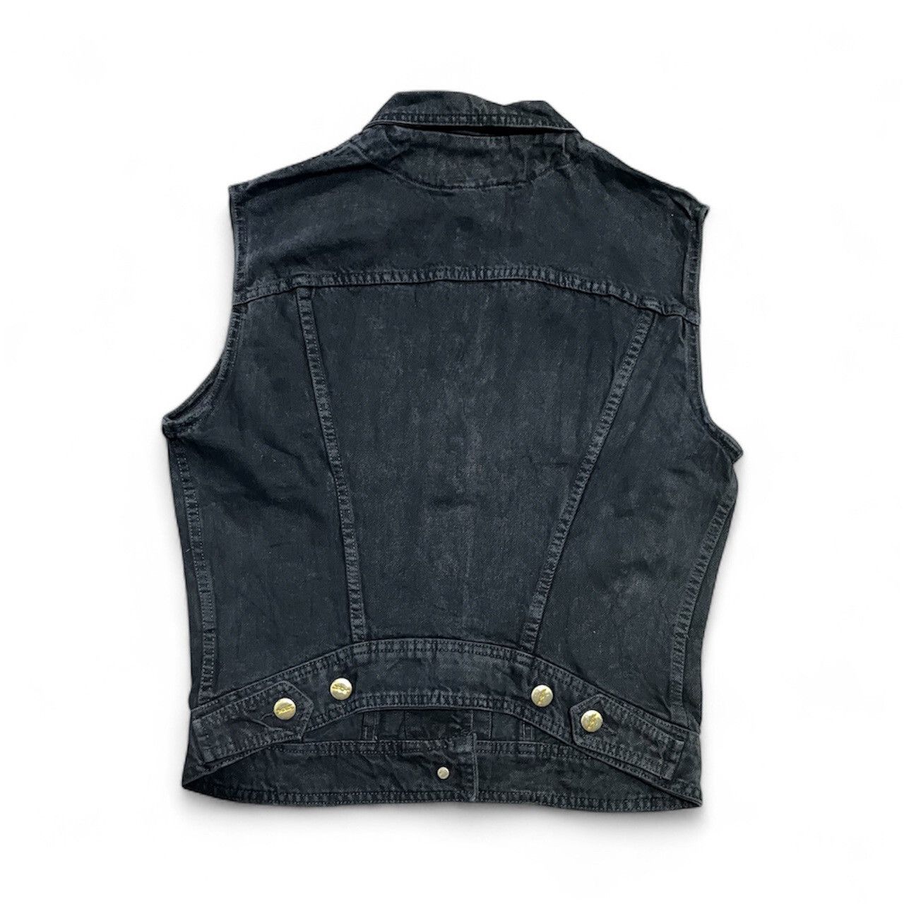 Katharine Hamnett London Vintage 90s Katharine Hamnett London Navy Denim Vest Size US S / EU 44-46 / 1 - 2 Thumbnail