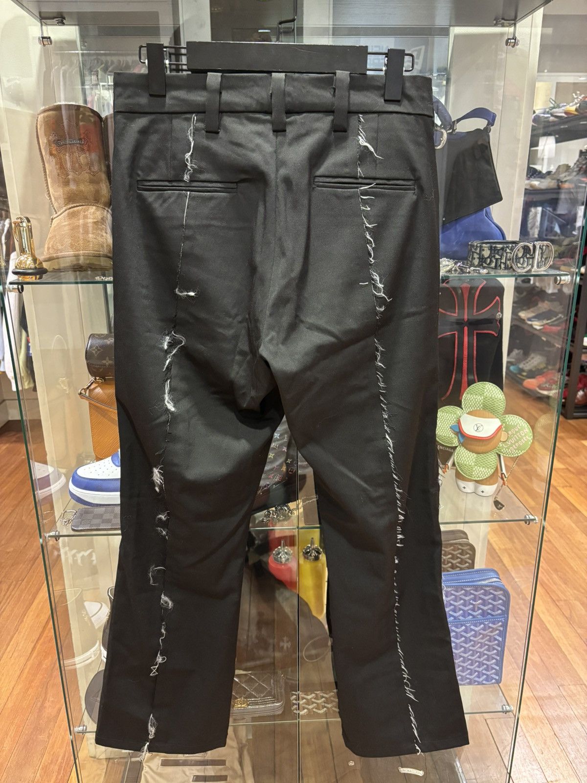 Bare Knuckles Bare Knuckles Raw Edge Flare Trousers Size US 28 / EU 44 - 2 Thumbnail