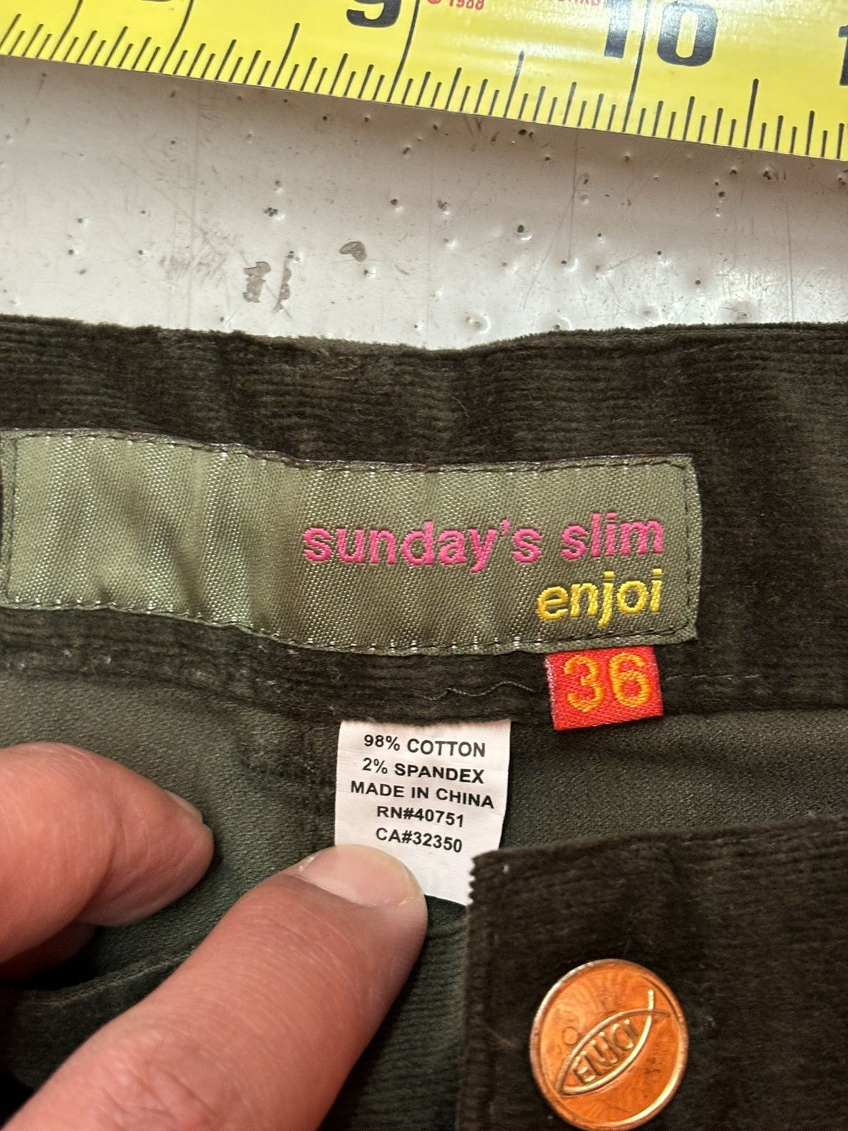 Enjoi × Vintage ***FINAL DROP***RARE 00s ENJOI SKATEBOARD CORDUROY SHORT 36 Size US 36 / EU 52 - 12 Thumbnail