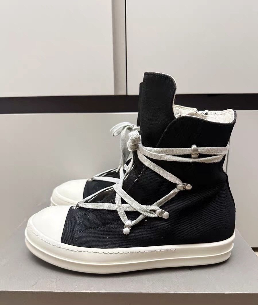 Rick Owens Rick Owens DRKSHDW High-Top Canvas Multi-Lace Size US 7 / EU 40 - 3 Thumbnail