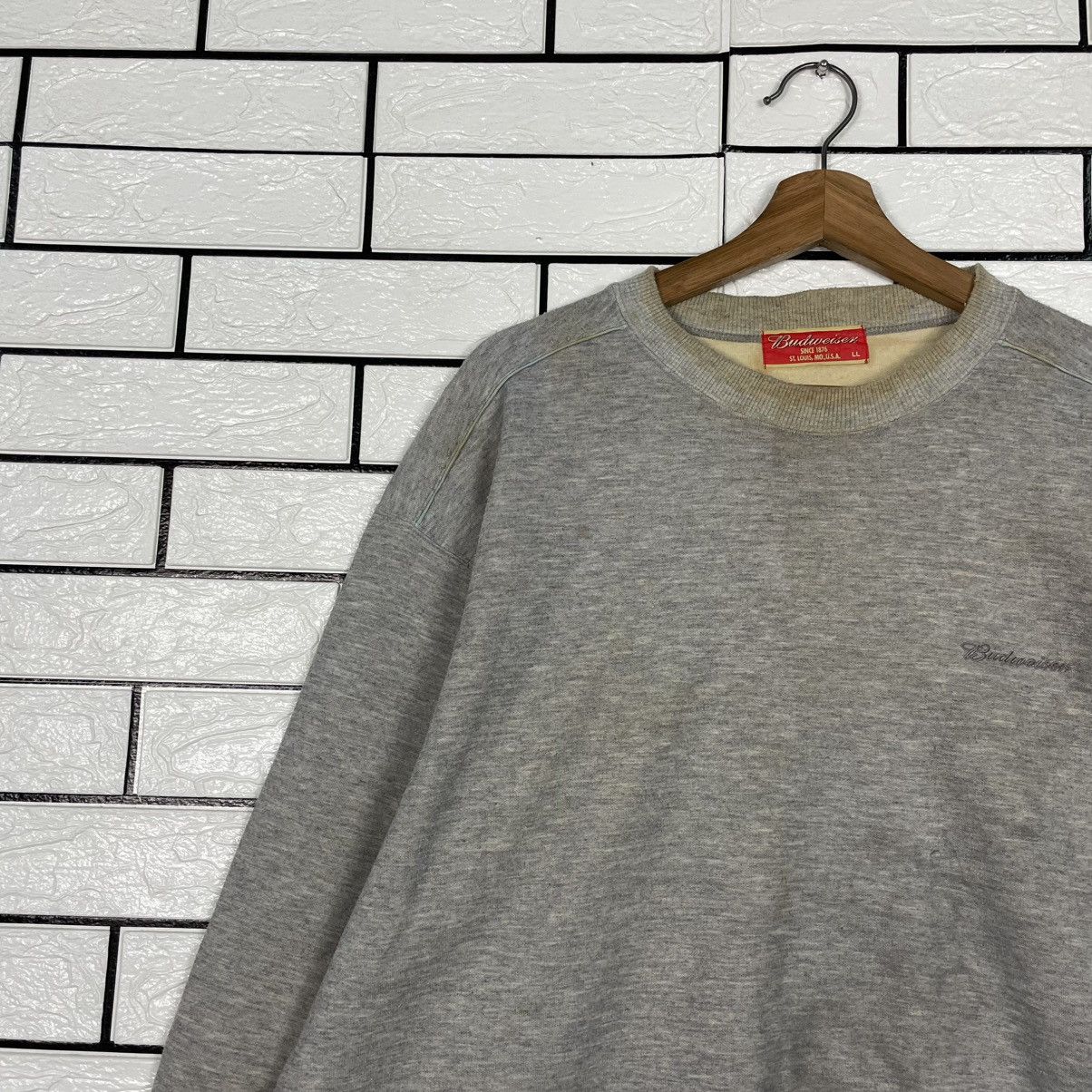 Budweiser Budweiser Plain Gray Sweatshirt Size US L / EU 52-54 / 3 - 6 Thumbnail