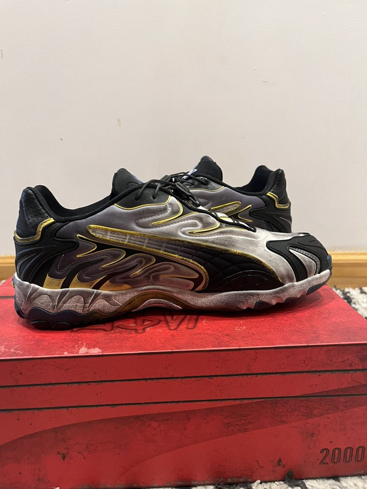 A$AP Rocky × Puma Puma x A$AP ROCKY Inhale DSTRD NPNE warm white/grey/black Size US 10 / EU 43 - 4 Thumbnail