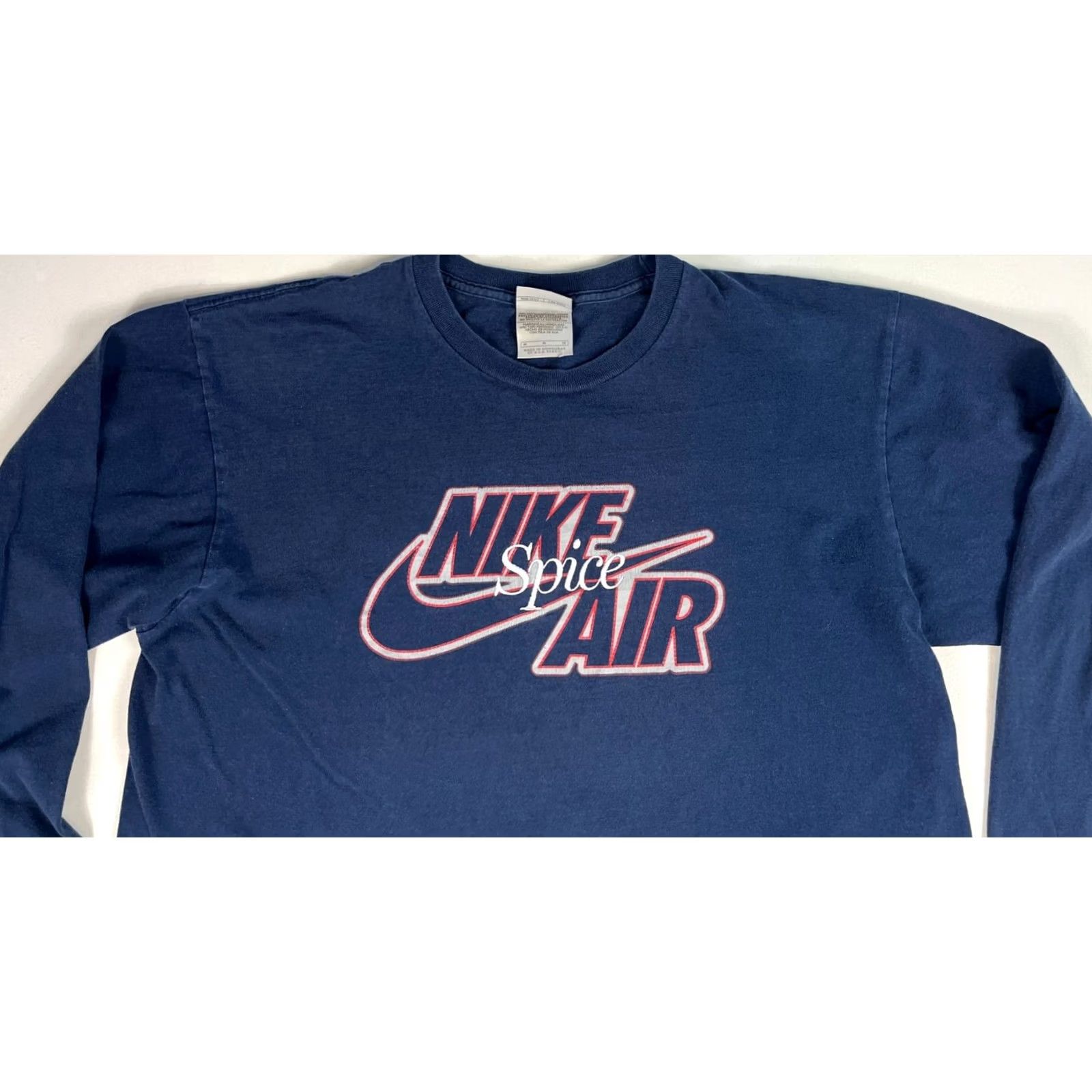Nike VINTAGE Nike Air Spice Long Sleeve T-Shirt Mens Size M Navy 90s Embroidered Cotton Shirt Size US M / EU 48-50 / 2 - 3 Thumbnail