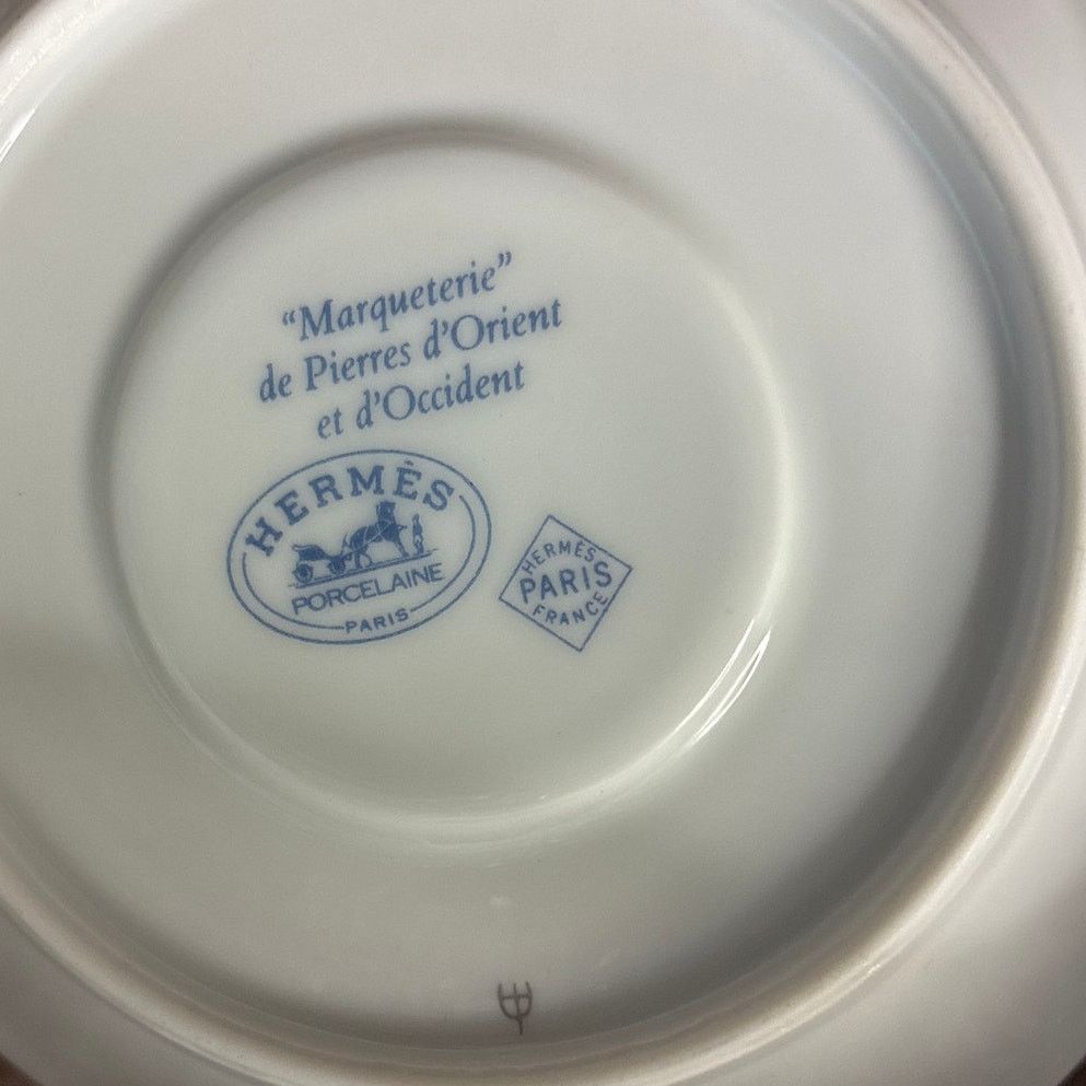 Hermes HERMÈS "Marqueterie de Pierres" Demitasse Saucer Porcelain Size ONE SIZE - 2 Thumbnail