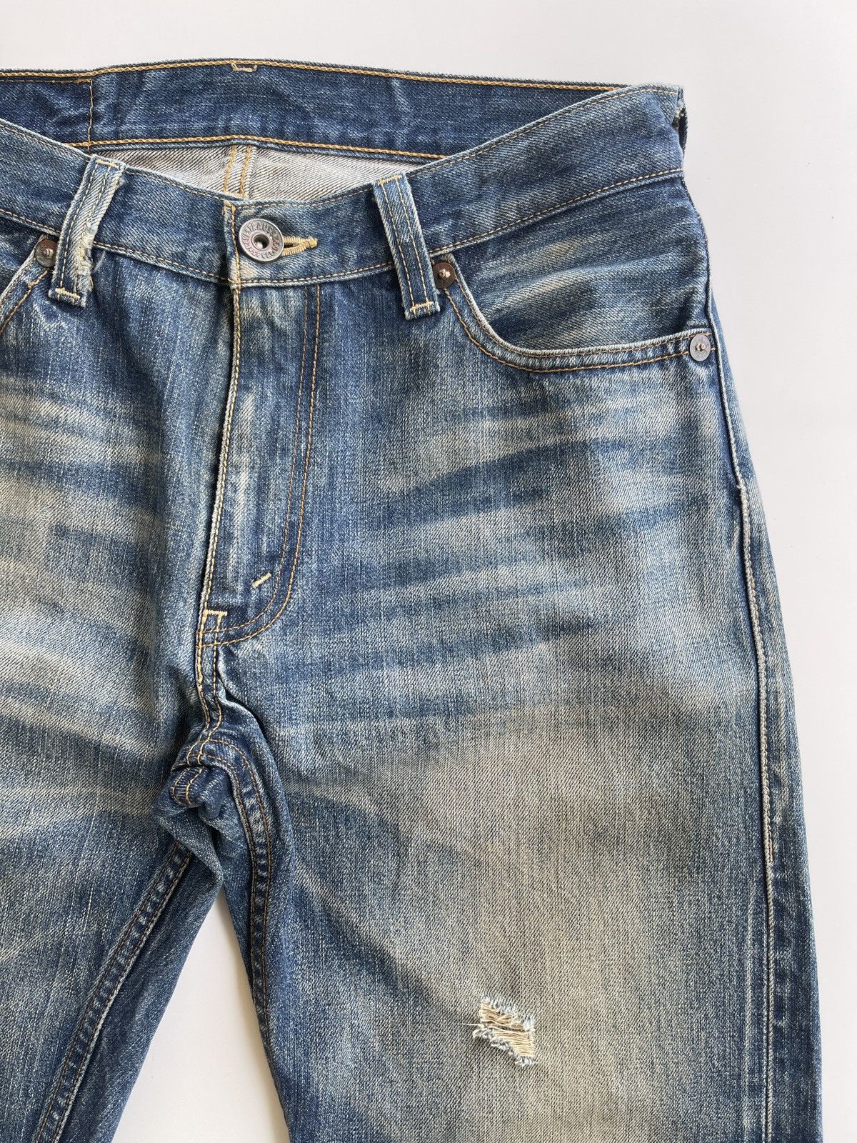 Levi's Vintage Clothing Vintage Levis 502 Japan Selvedge Distressed Denim Size US 30 / EU 46 - 8 Thumbnail