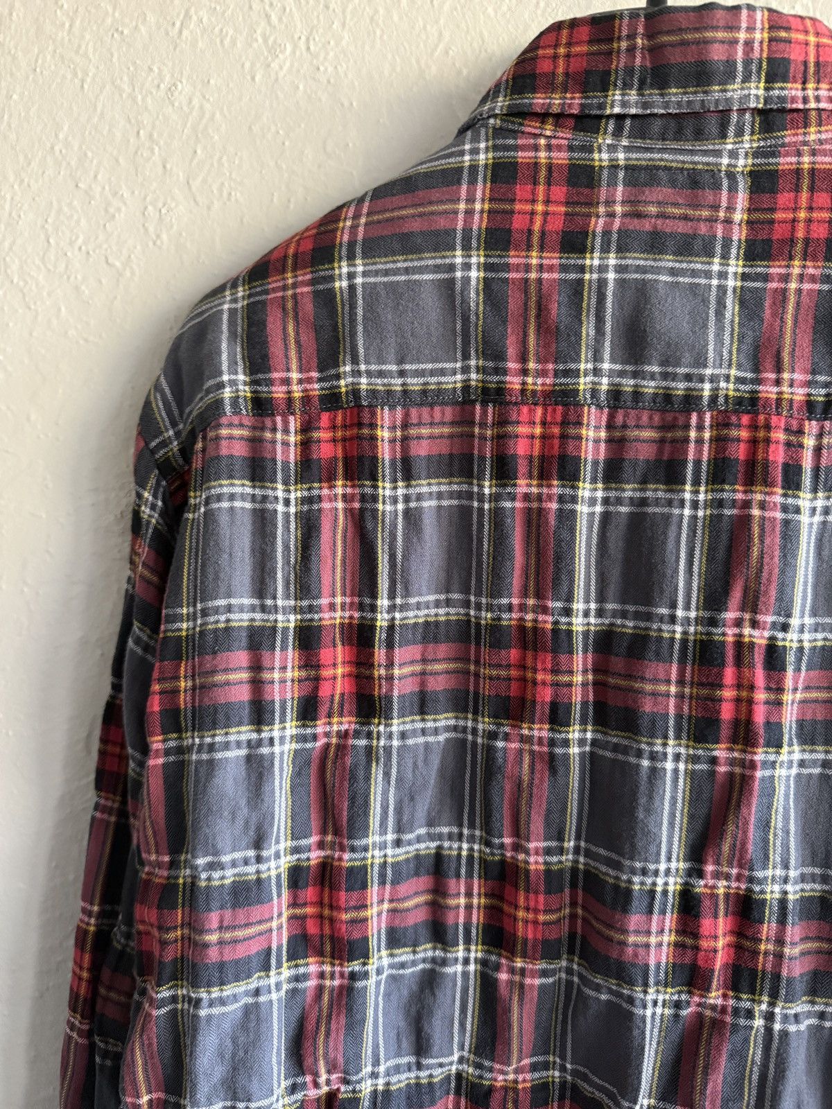 Saint Laurent Paris Saint Laurent Paris bleached flannel raw hem destroyed SS16 Size US M / EU 48-50 / 2 - 11 Thumbnail