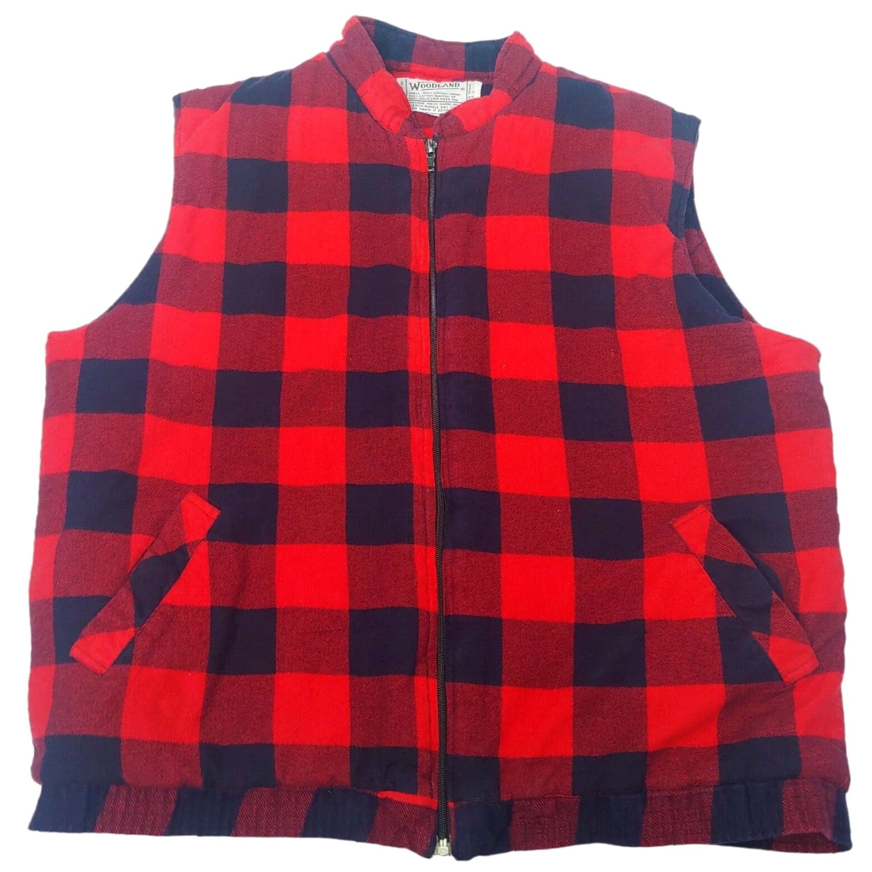 Vintage VINTAGE Woodland Vest Men L Red Buffalo Plaid Flannel Insulated Lumberjack Vest Size US L / EU 52-54 / 3 - 2 Thumbnail
