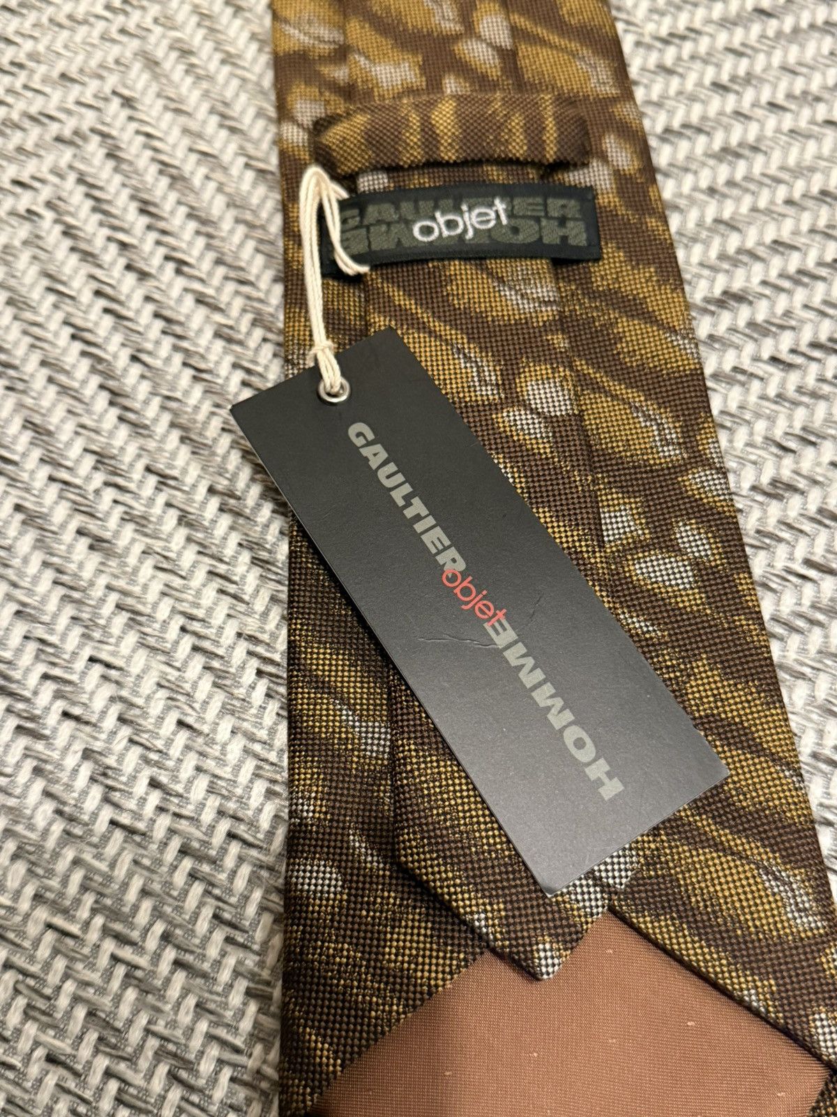 Jean Paul Gaultier JEAN PAUL GAULTIER OBJET CAMOUFLAGE NECK TIE Size ONE SIZE - 8 Thumbnail
