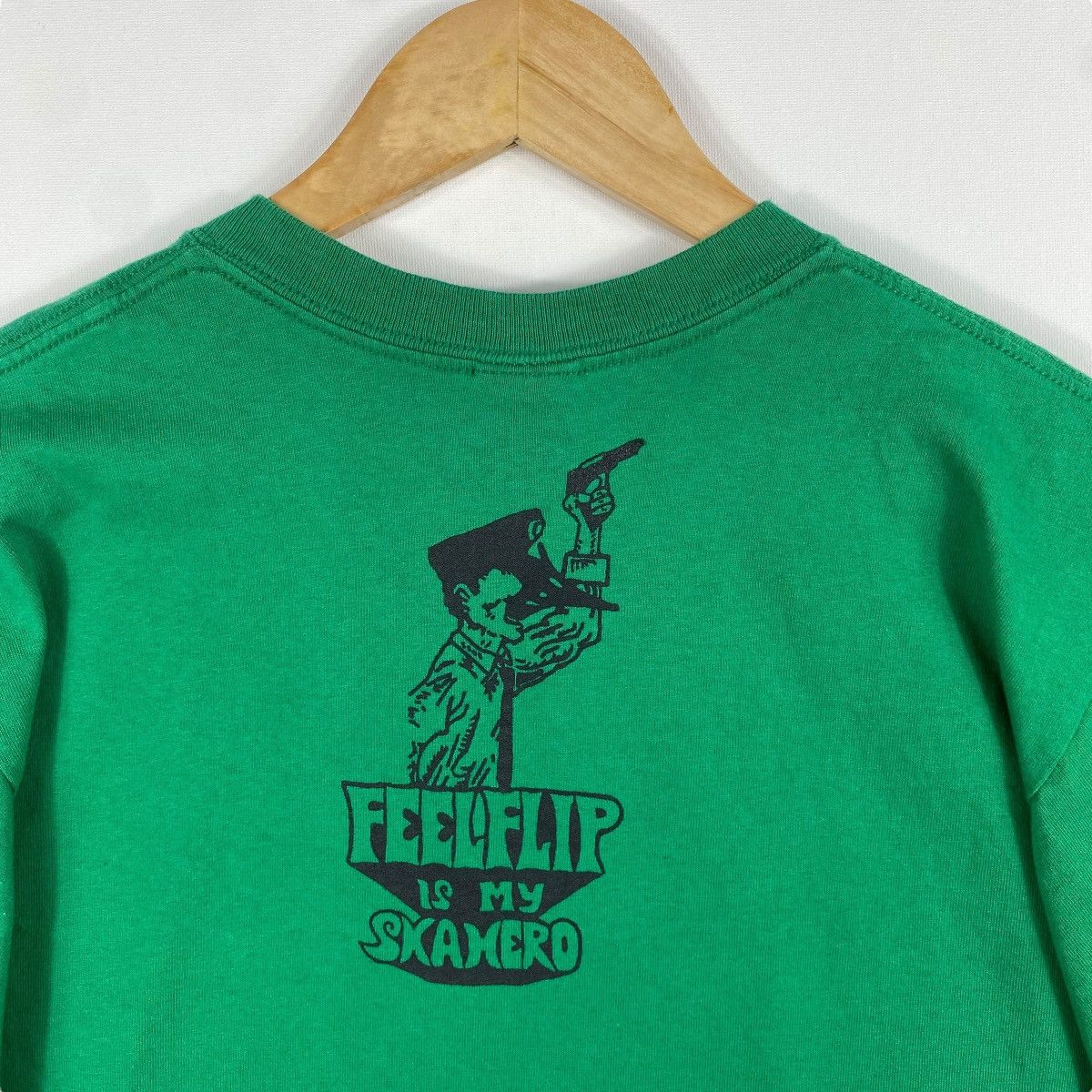 Band Tees × Japanese Brand × Vintage Vintage 00's FEELFLIP Is My Ska Hero Japanese Band Tee Shirt Size US M / EU 48-50 / 2 - 5 Thumbnail