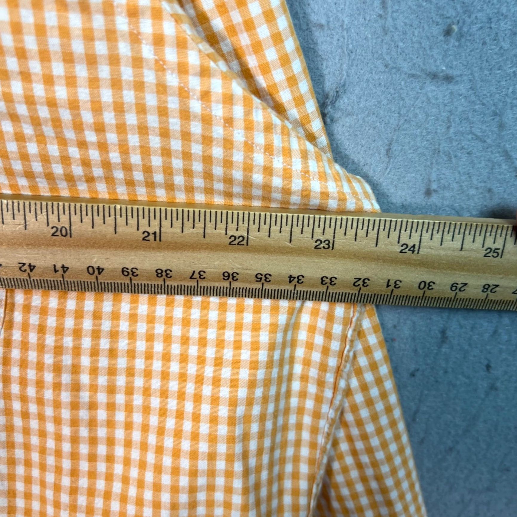 Vintage Barneys New York Orange Gingham Button-Up Shirt Mens Size 16/34 Cotton Long Sleeve Size US L / EU 52-54 / 3 - 4 Thumbnail