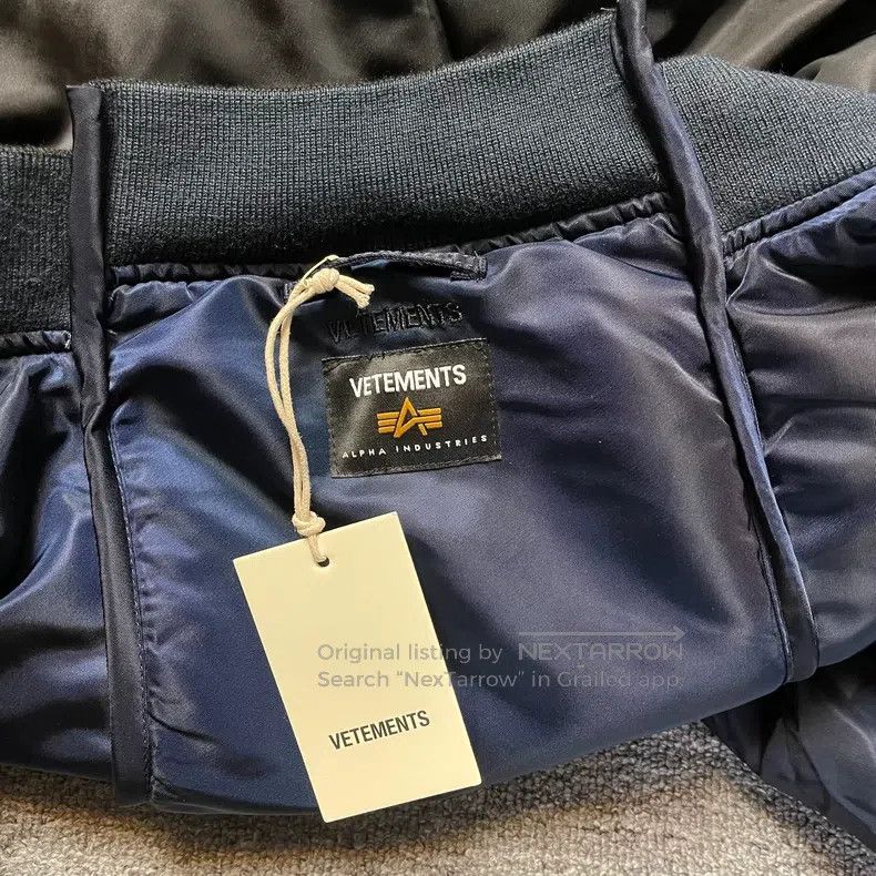 Vetements Vetements Joint-branded oversized flight jacket Size US L / EU 52-54 / 3 - 5 Thumbnail