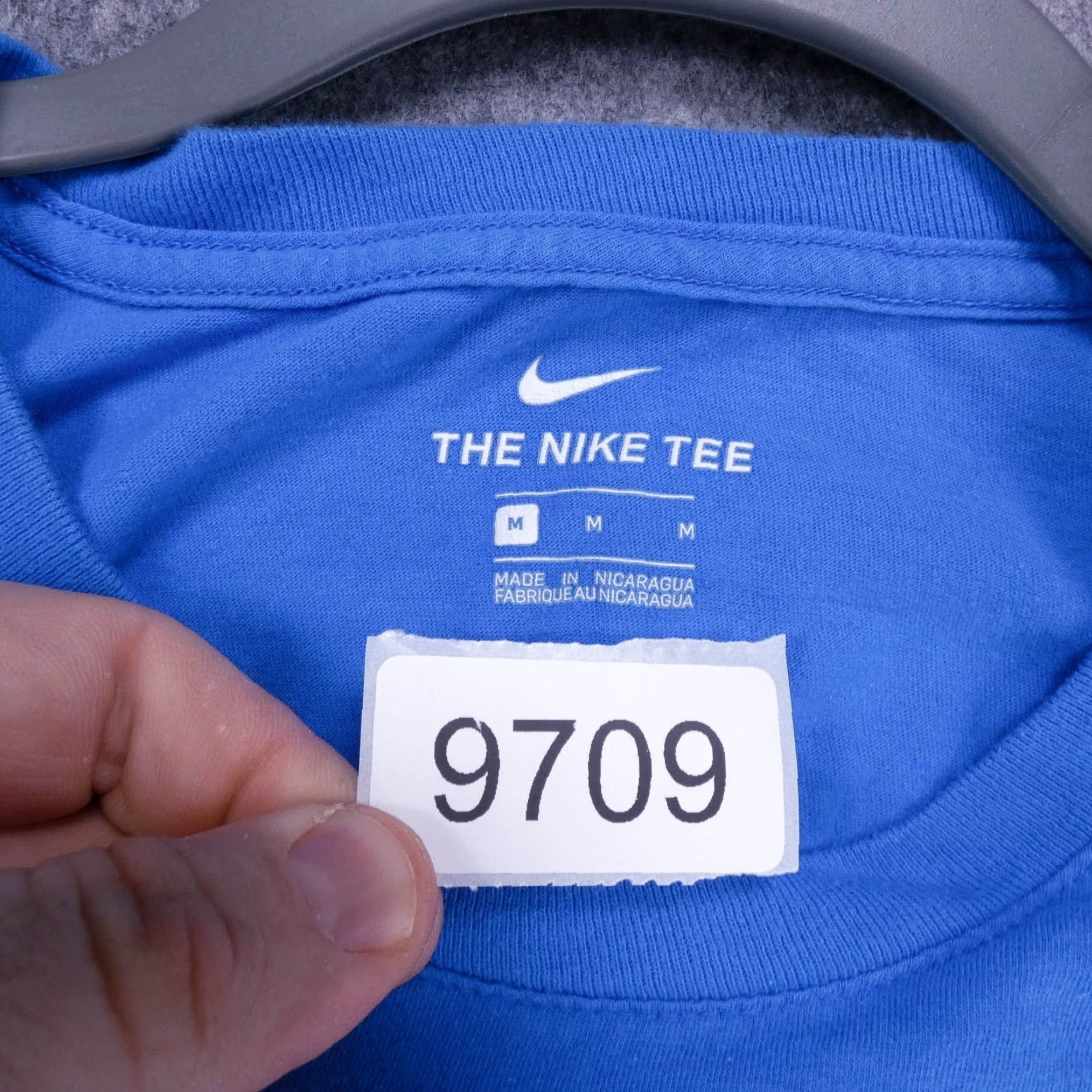 Nike Nike Shirt Mens Medium Short Sleeve Pullover Blue Spell Out Just Do It Logo Size US M / EU 48-50 / 2 - 7 Thumbnail