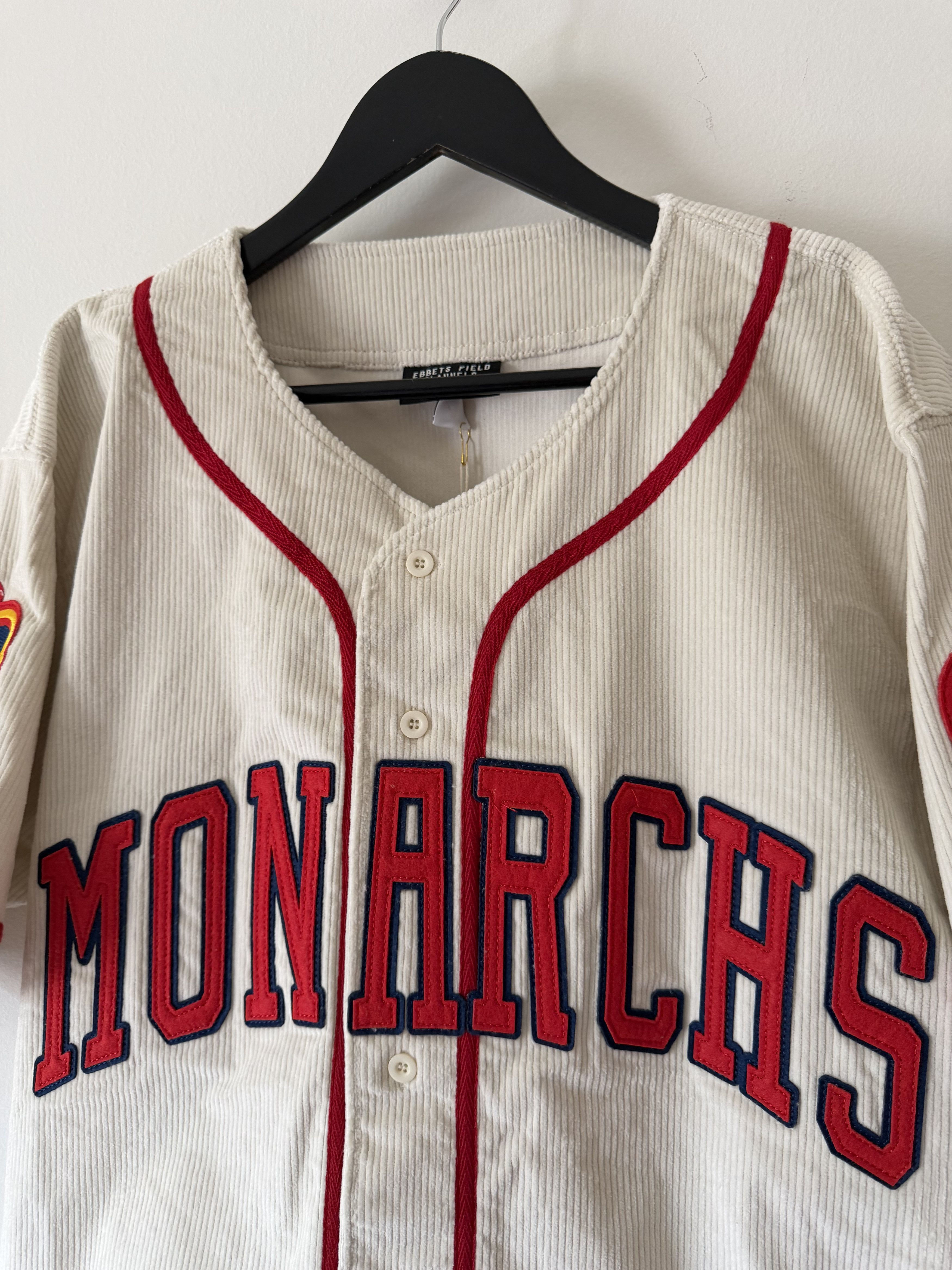 Ebbets Field Flannels Ebbets Field Kansas City Monarchs Corduroy Jersey Size US L / EU 52-54 / 3 - 2 Thumbnail