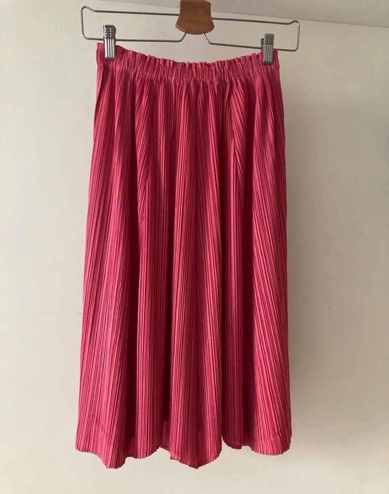 Issey Miyake Issey Miyake size:3 Red skirt Size 42" / US 20 - 5 Thumbnail