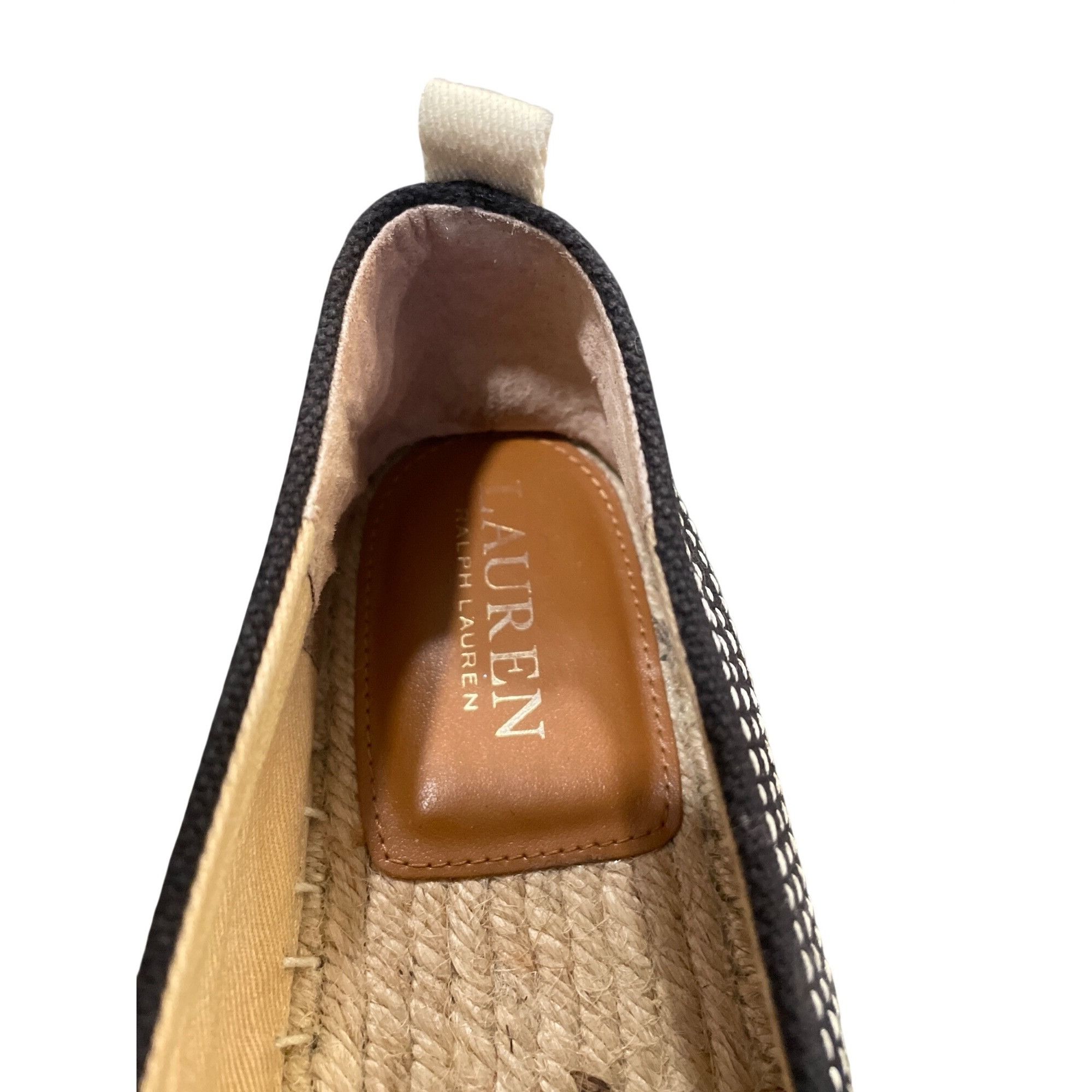 Ralph Lauren Ralph Lauren Lauren wms black striped espadrille slip flats Size US 7.5 / IT 37.5 - 11 Thumbnail