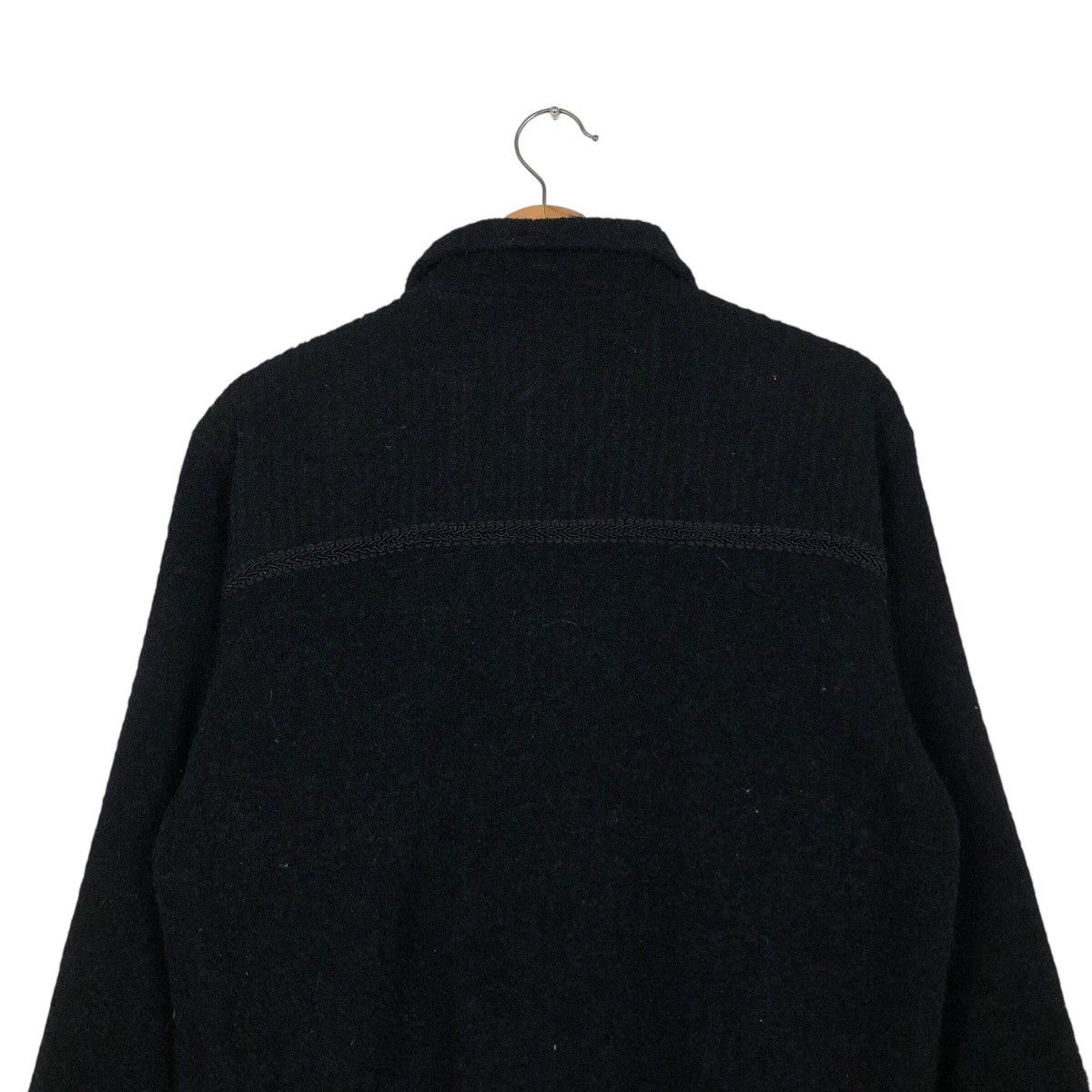 Japanese Brand 📌Vintage Bomber Jacket Ice Berg Rich Black Issey Miyake Size US M / EU 48-50 / 2 - 10 Thumbnail