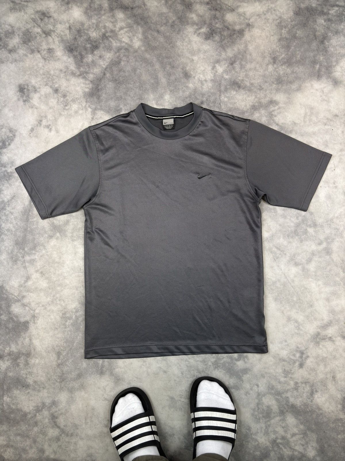 Japanese Brand Vintage Nike 90s y2k swoosh tshirt jersey gym thermal waffle Size US S / EU 44-46 / 1 - 1 Thumbnail